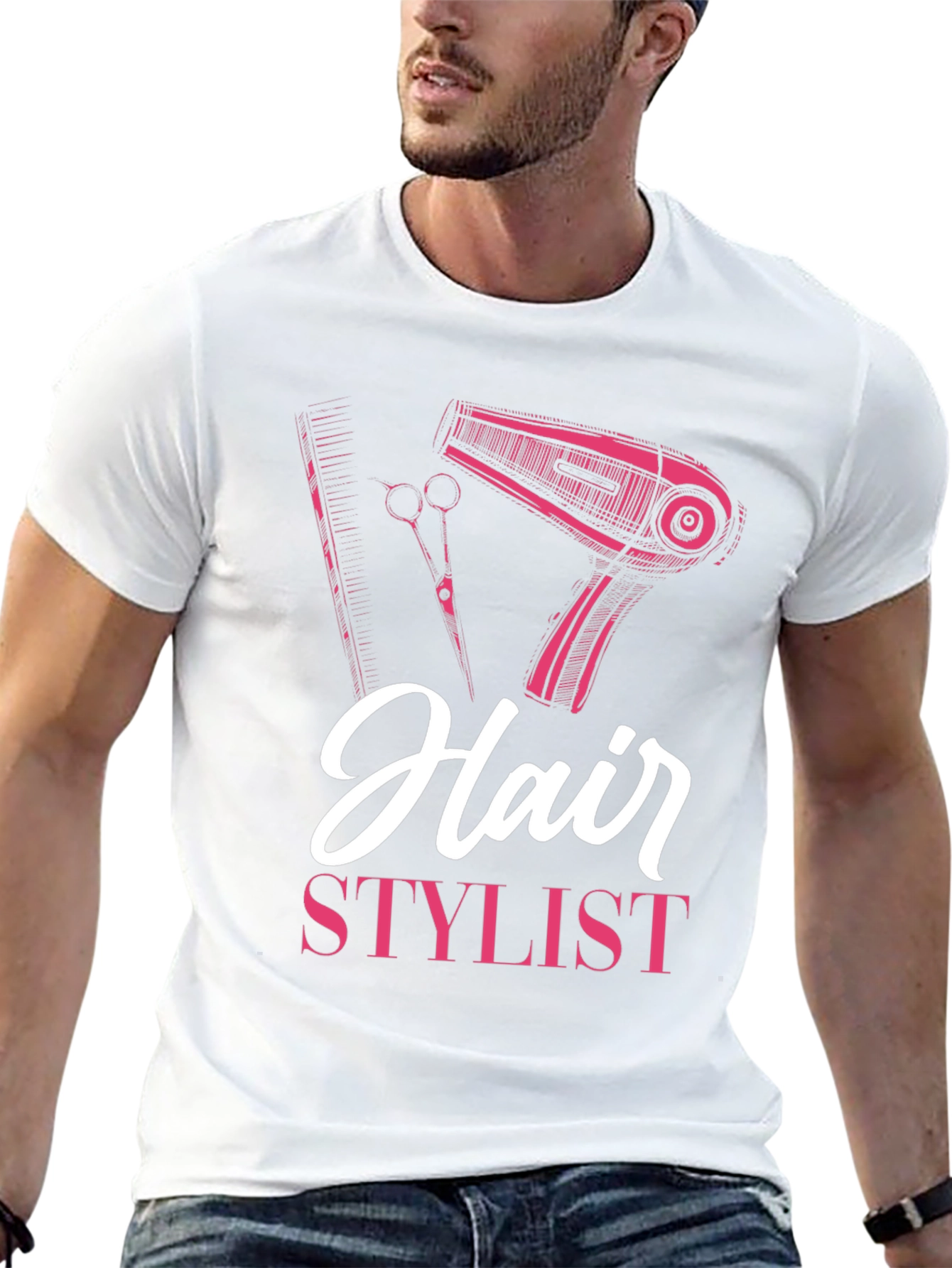 Hair Stylist Graphic T-Shirt - Black
