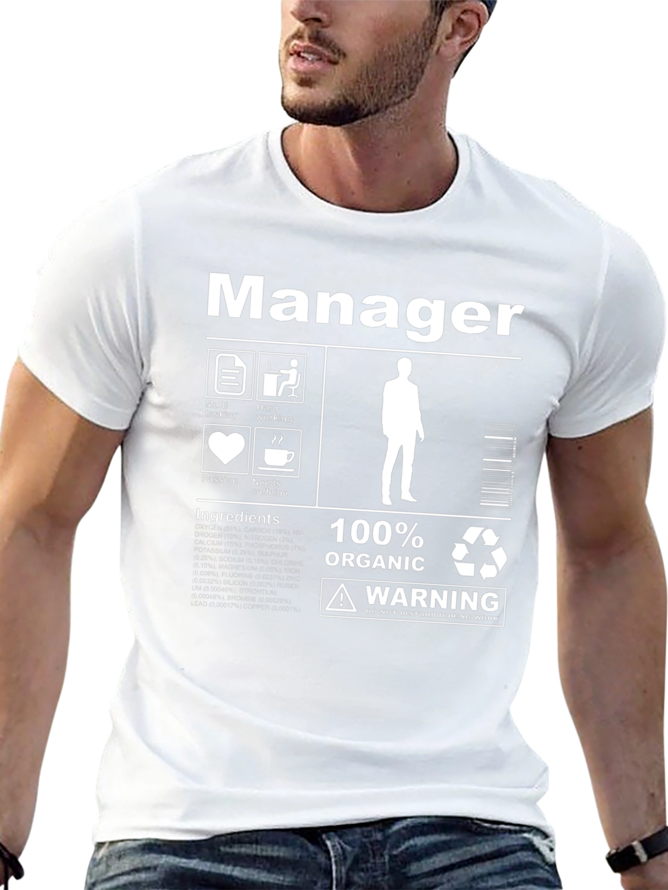 Manager Ingredients T-Shirt - 100% Organic