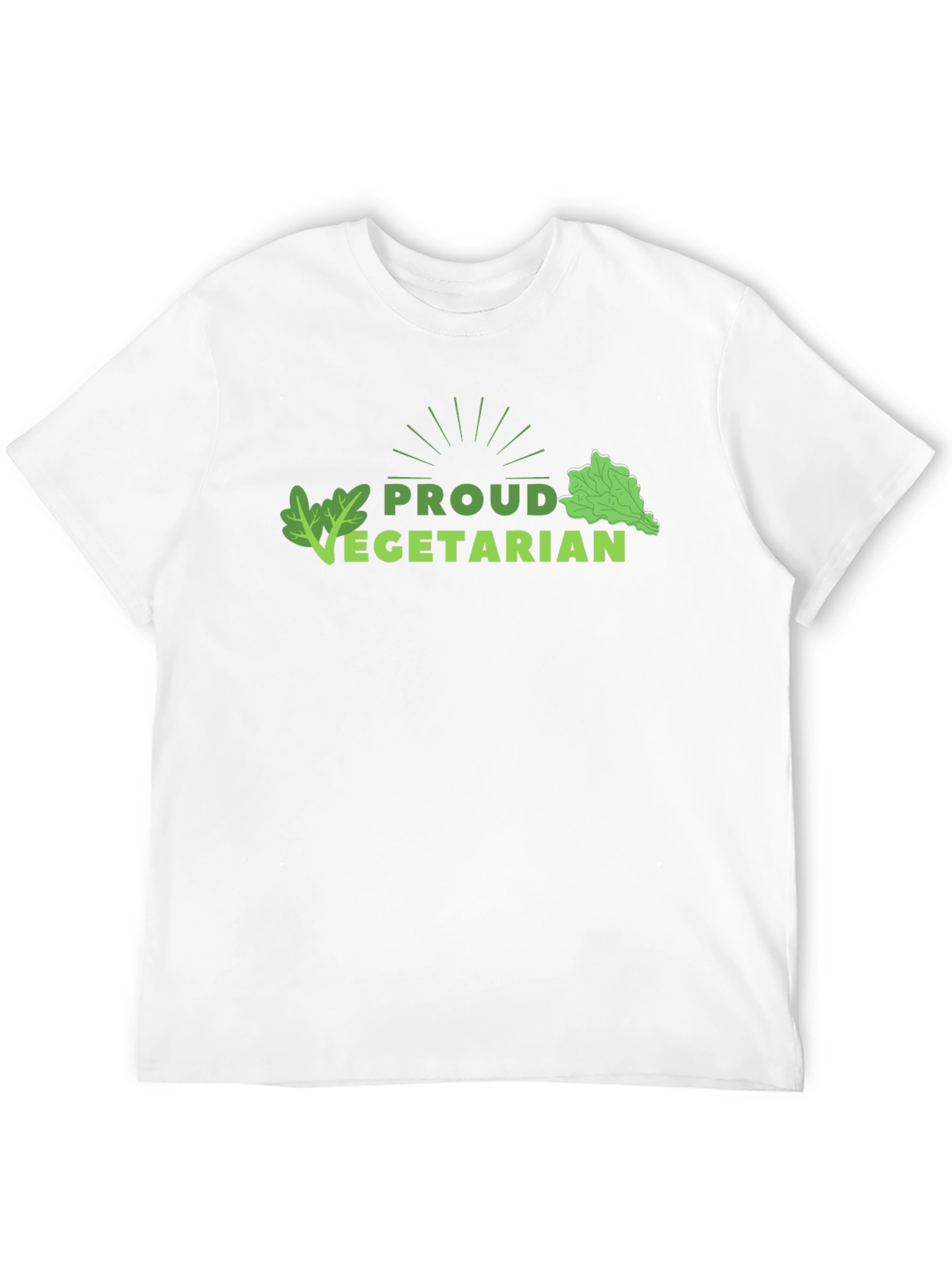 Proud Vegetarian Graphic Tee - Black