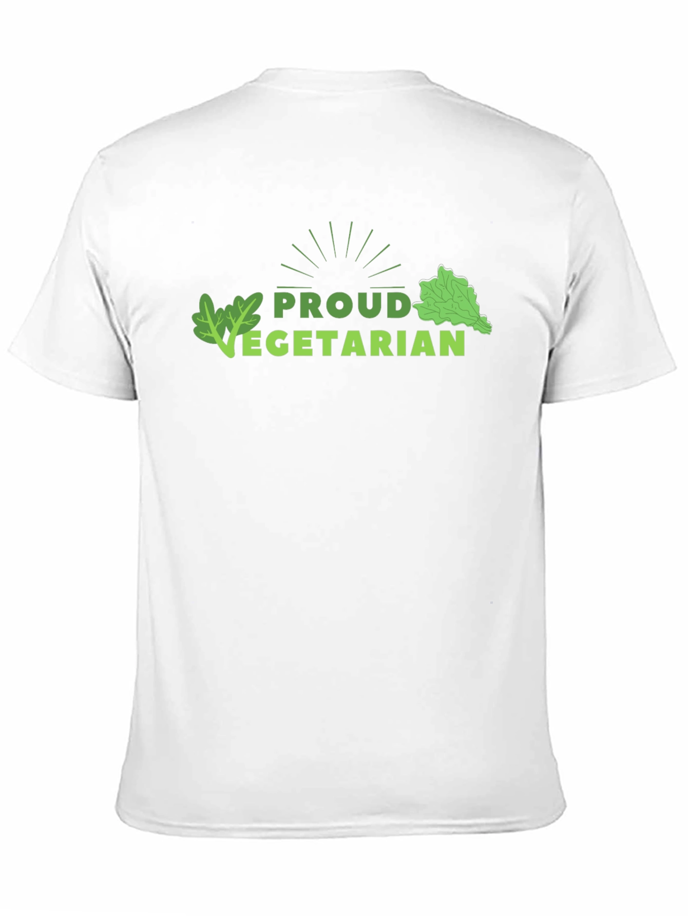 Proud Vegetarian Graphic Tee - Black