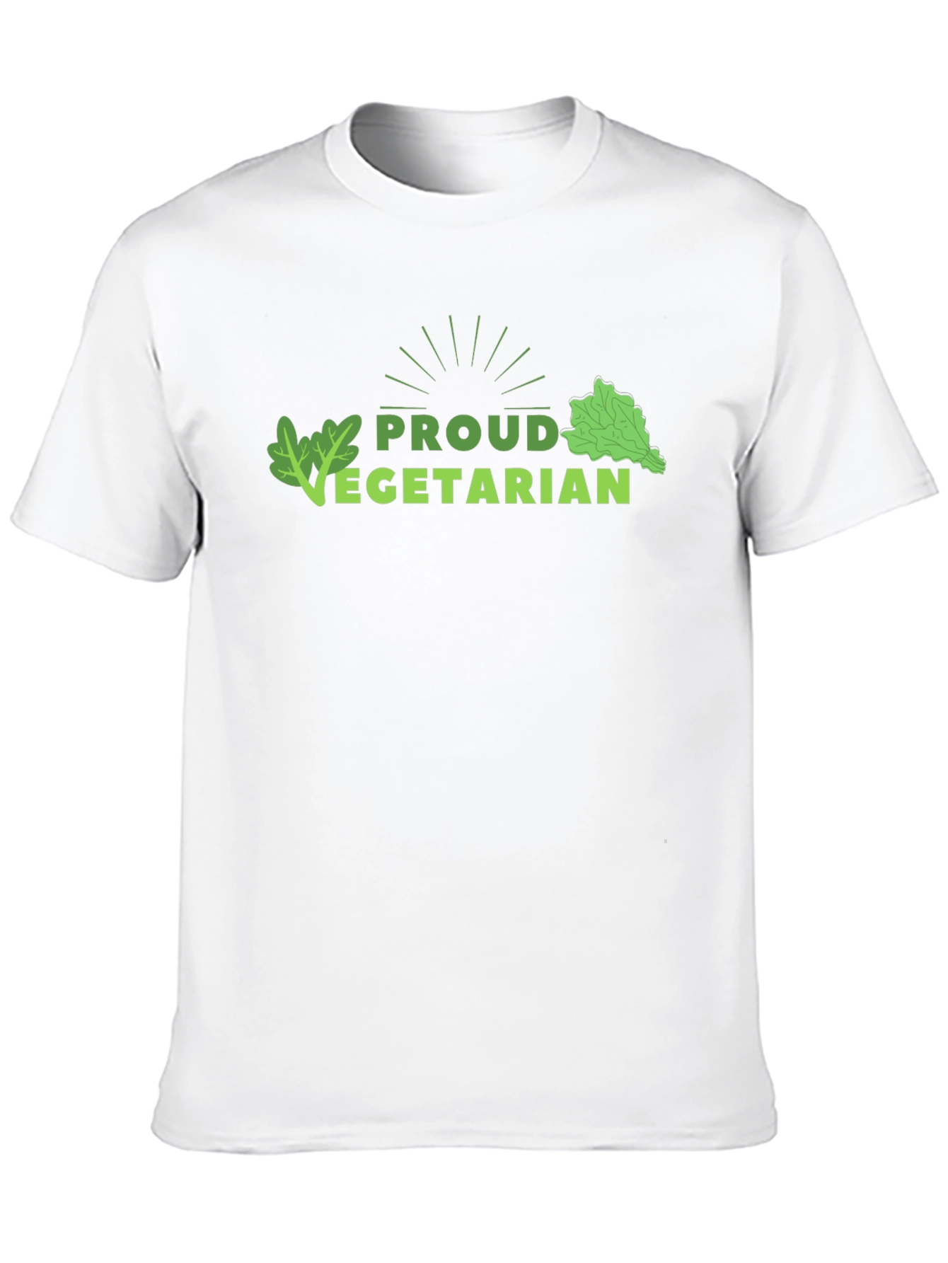 Proud Vegetarian Graphic Tee - Black