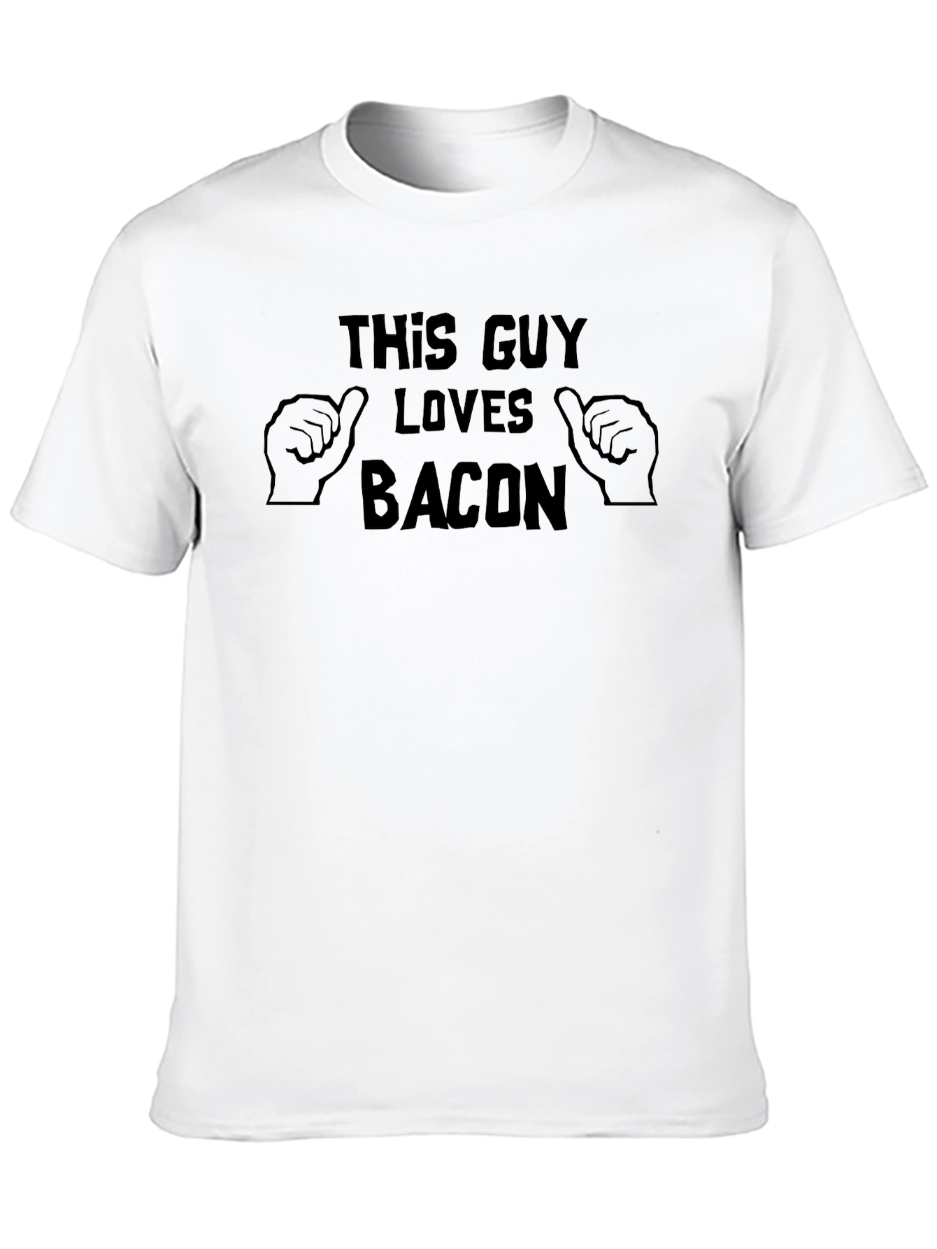 This Guy Loves Bacon T-Shirt - Funny Graphic Tee