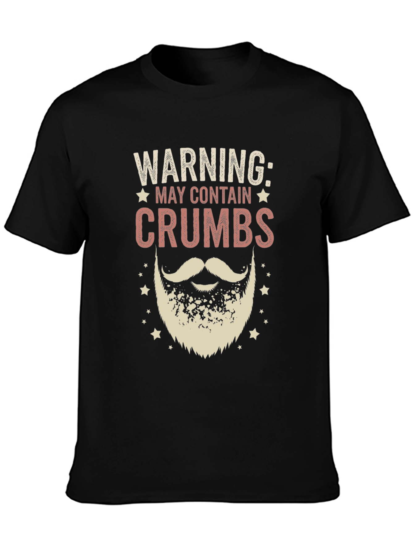 Warning May Contain Crumbs Beard T-Shirt