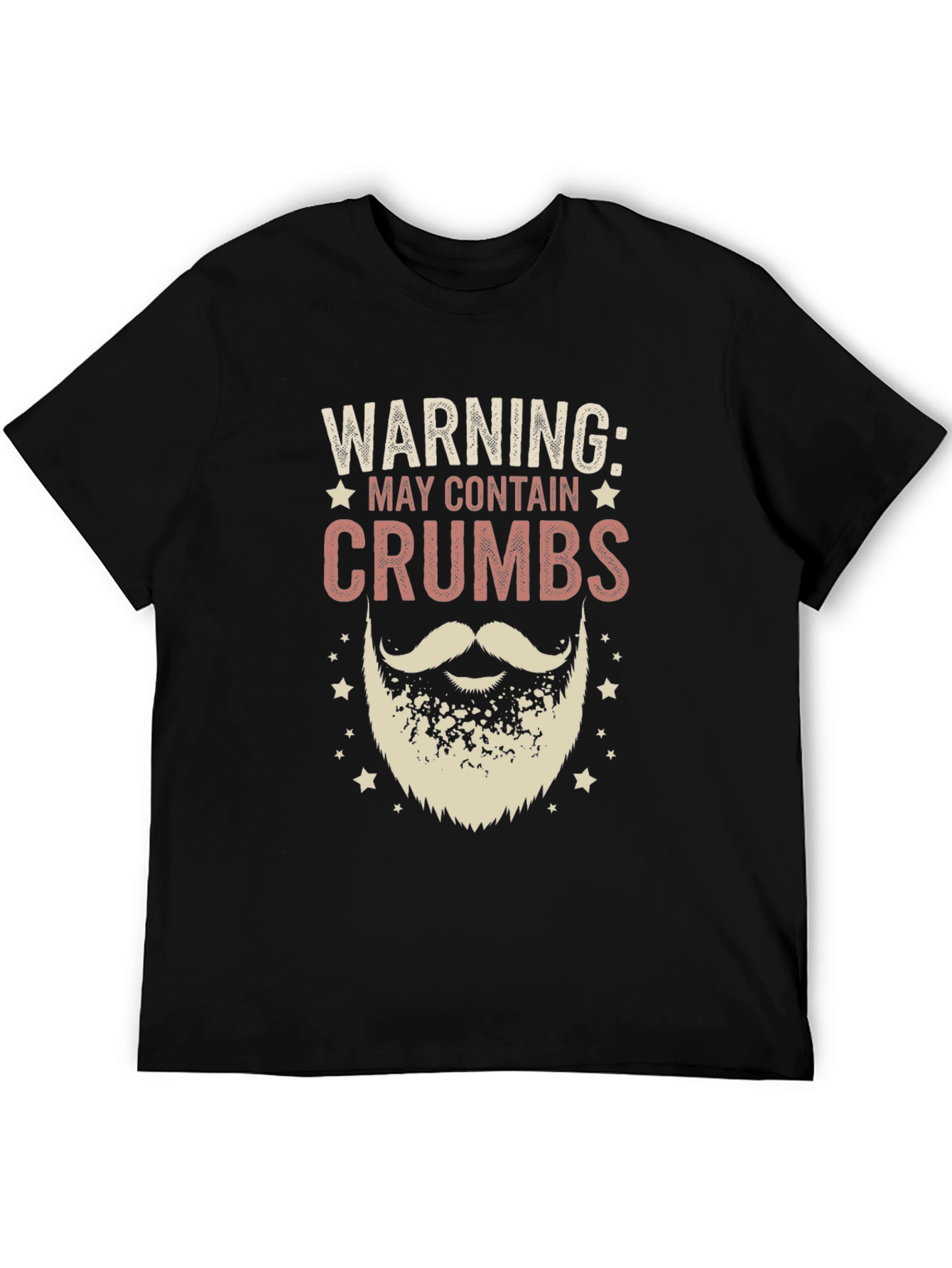 Warning May Contain Crumbs Beard T-Shirt