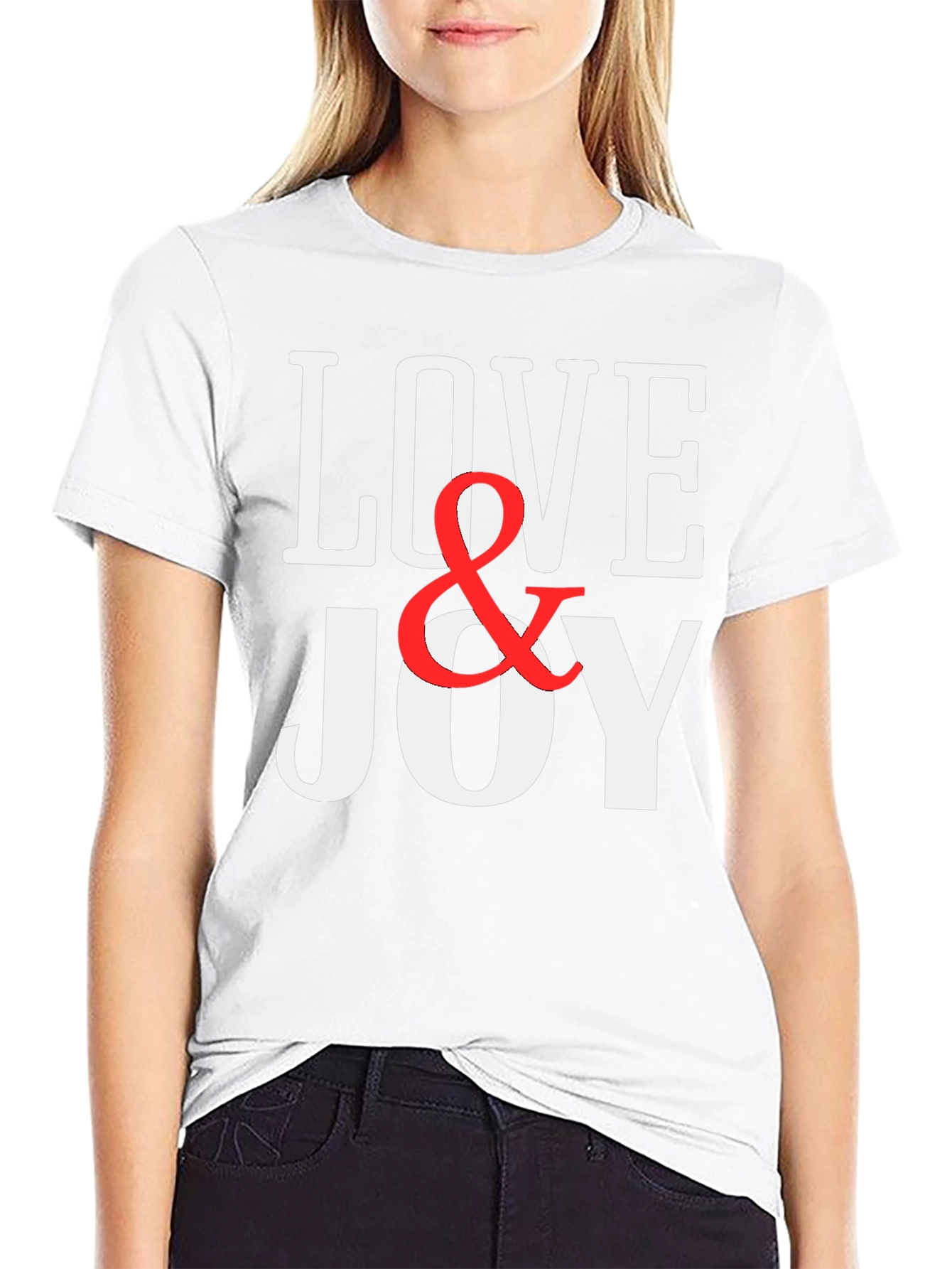 Love & Joy Graphic Print T-Shirt