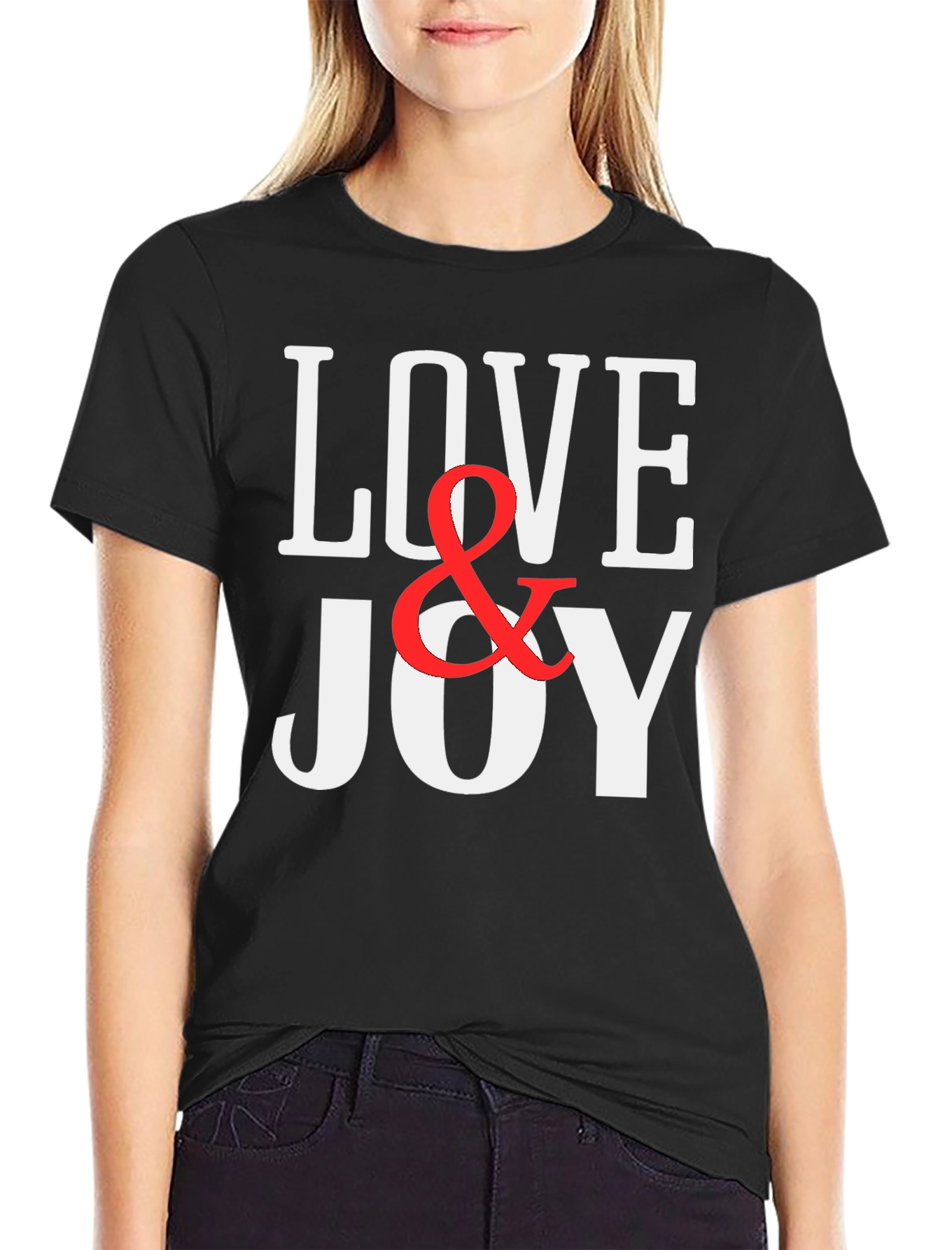 Love & Joy Graphic Print T-Shirt