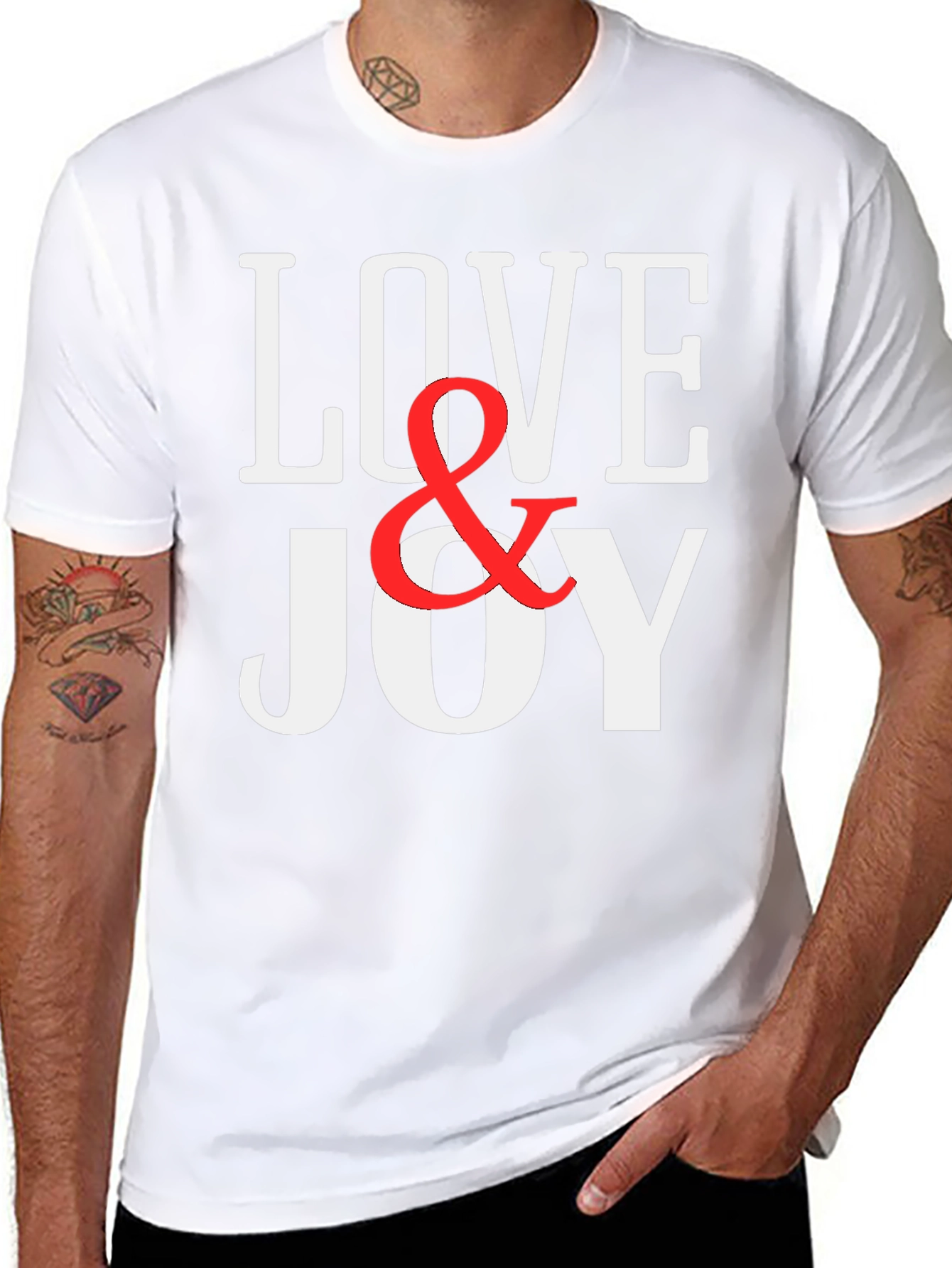 Love & Joy Graphic Print T-Shirt