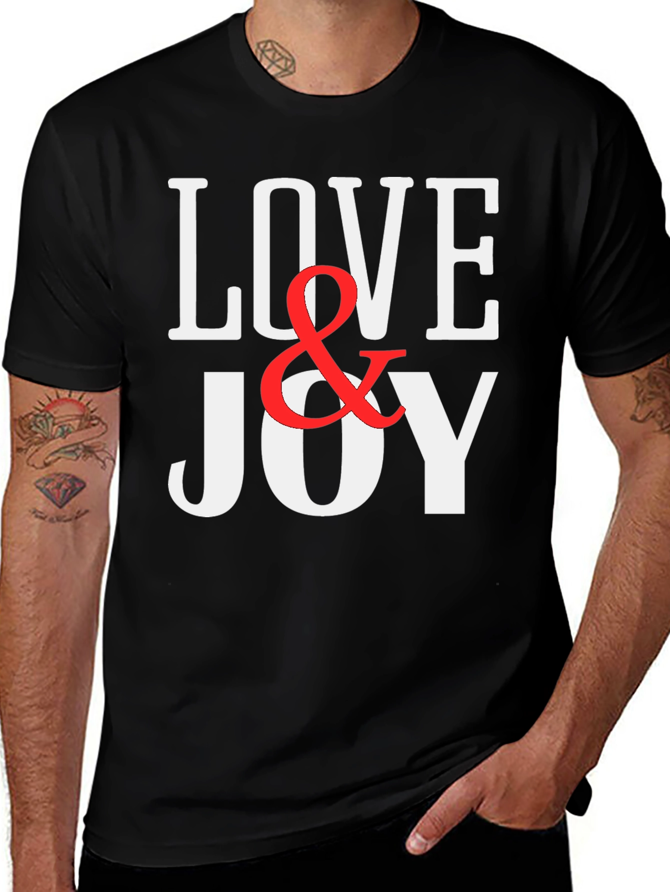 Love & Joy Graphic Print T-Shirt