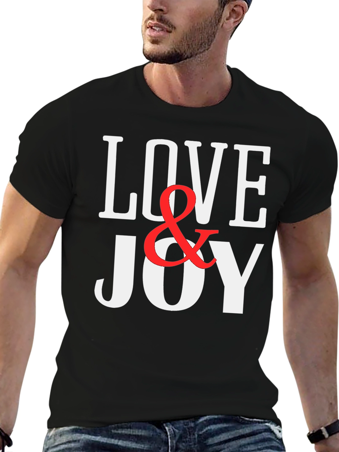 Love & Joy Graphic Print T-Shirt