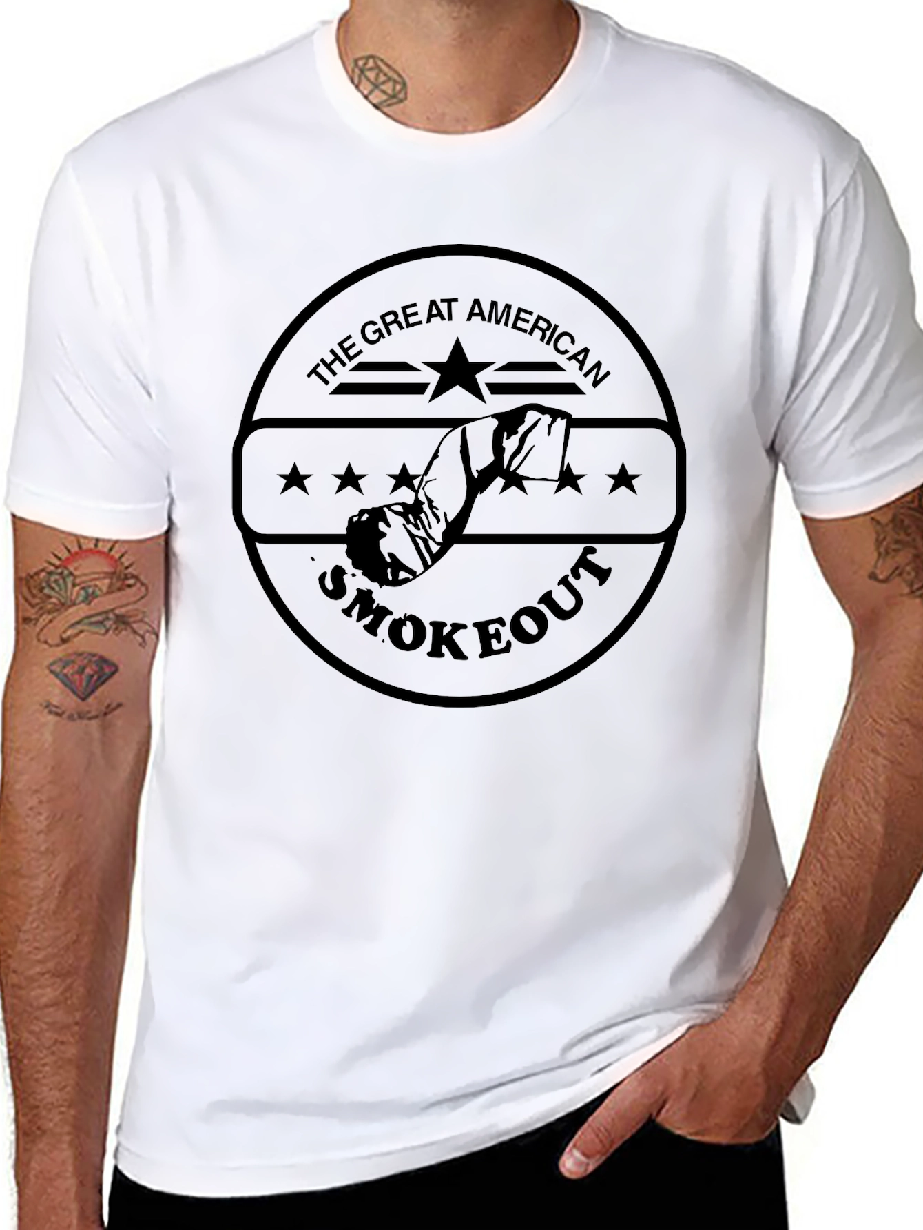 The Great American Smokeout Black T-Shirt