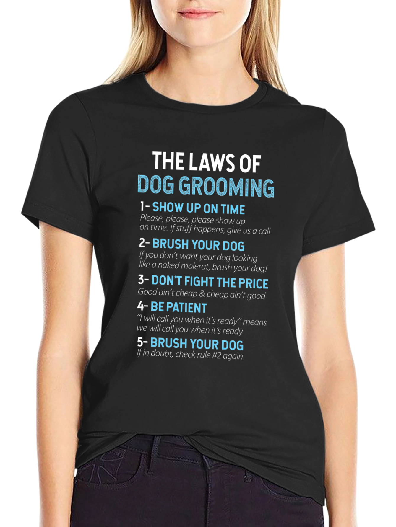 Dog Grooming Laws T-Shirt - Funny Pet Groomer Tee