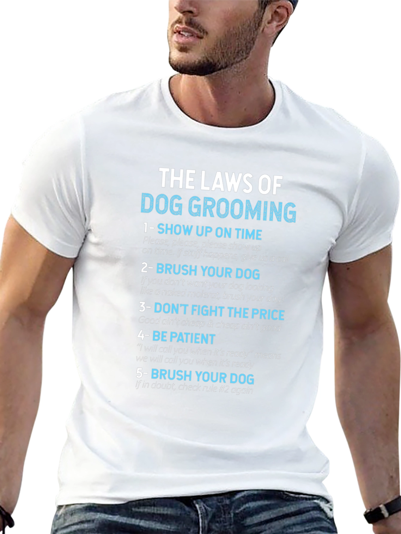 Dog Grooming Laws T-Shirt - Funny Pet Groomer Tee