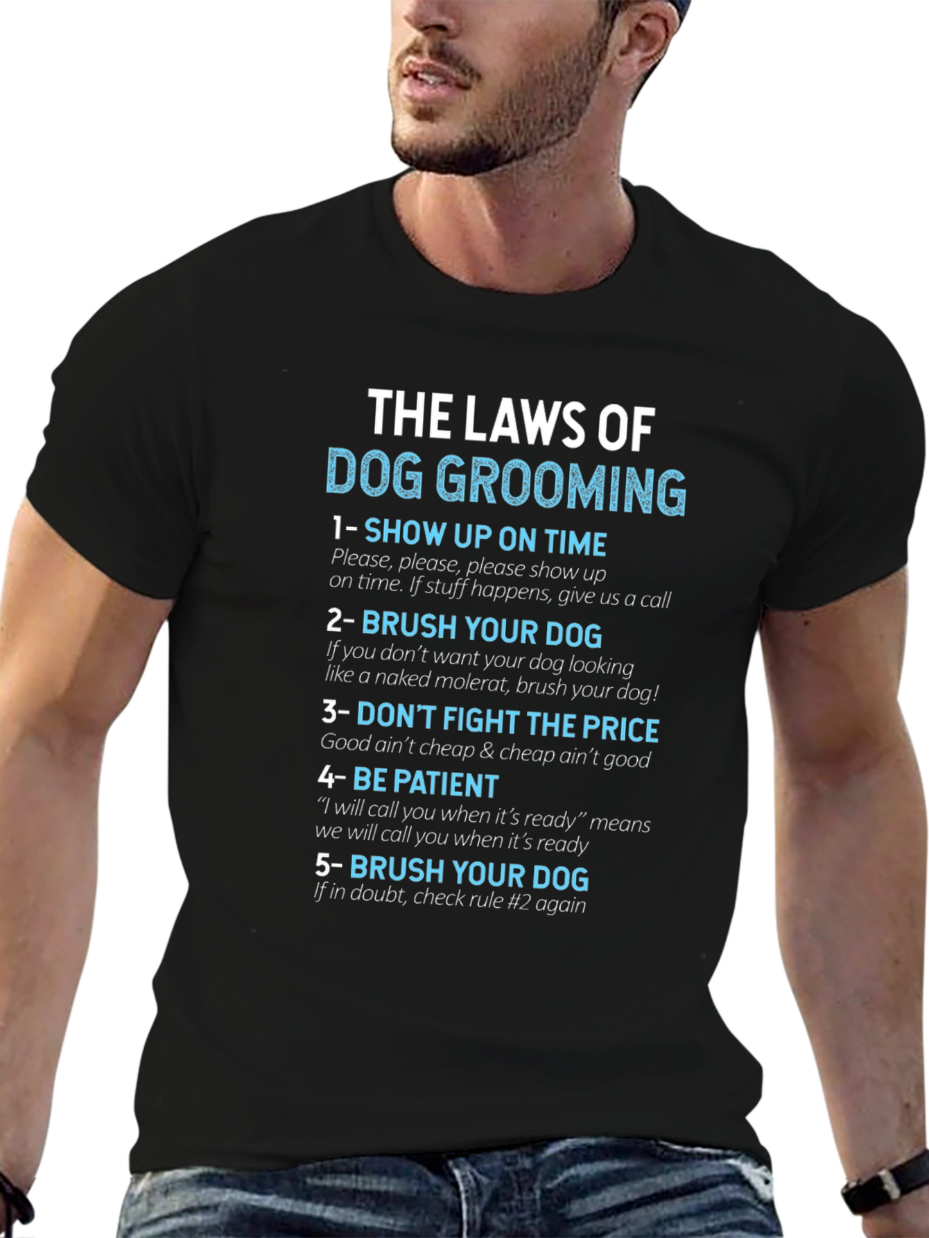 Dog Grooming Laws T-Shirt - Funny Pet Groomer Tee