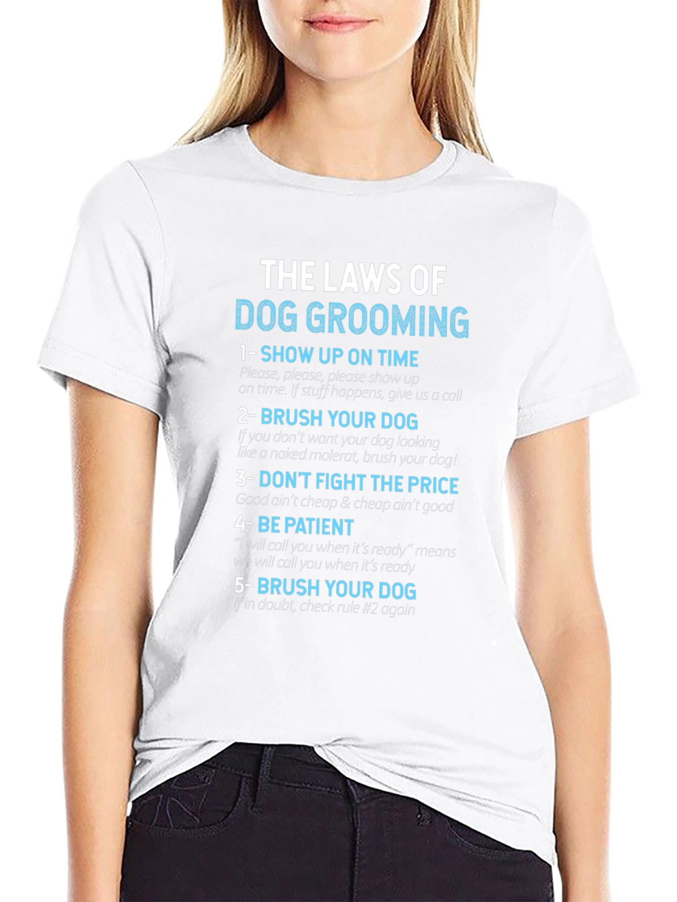 Dog Grooming Laws T-Shirt - Funny Pet Groomer Tee