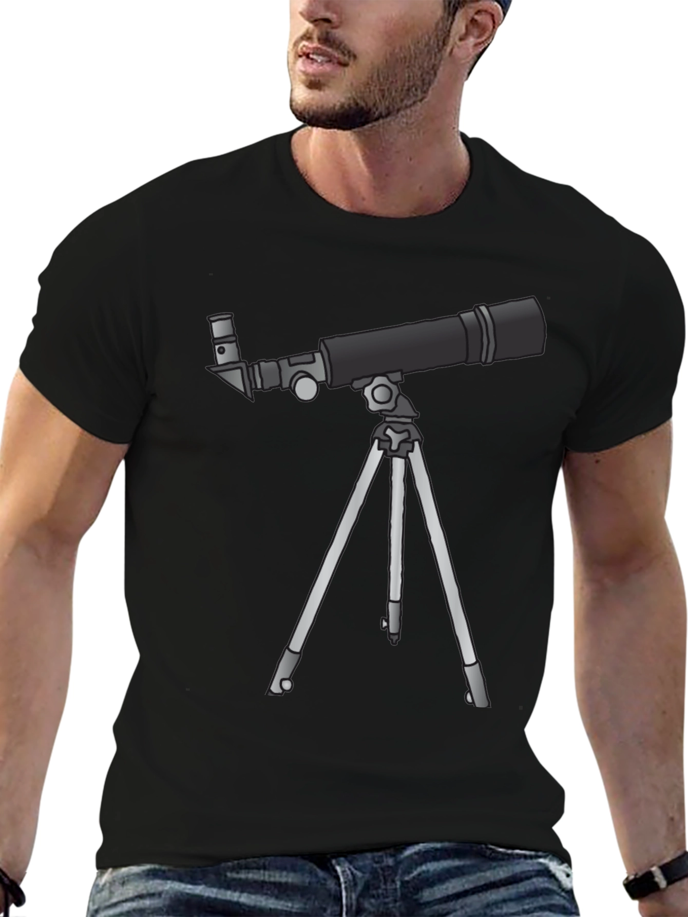 Telescope Graphic Tee - Stargazer Style