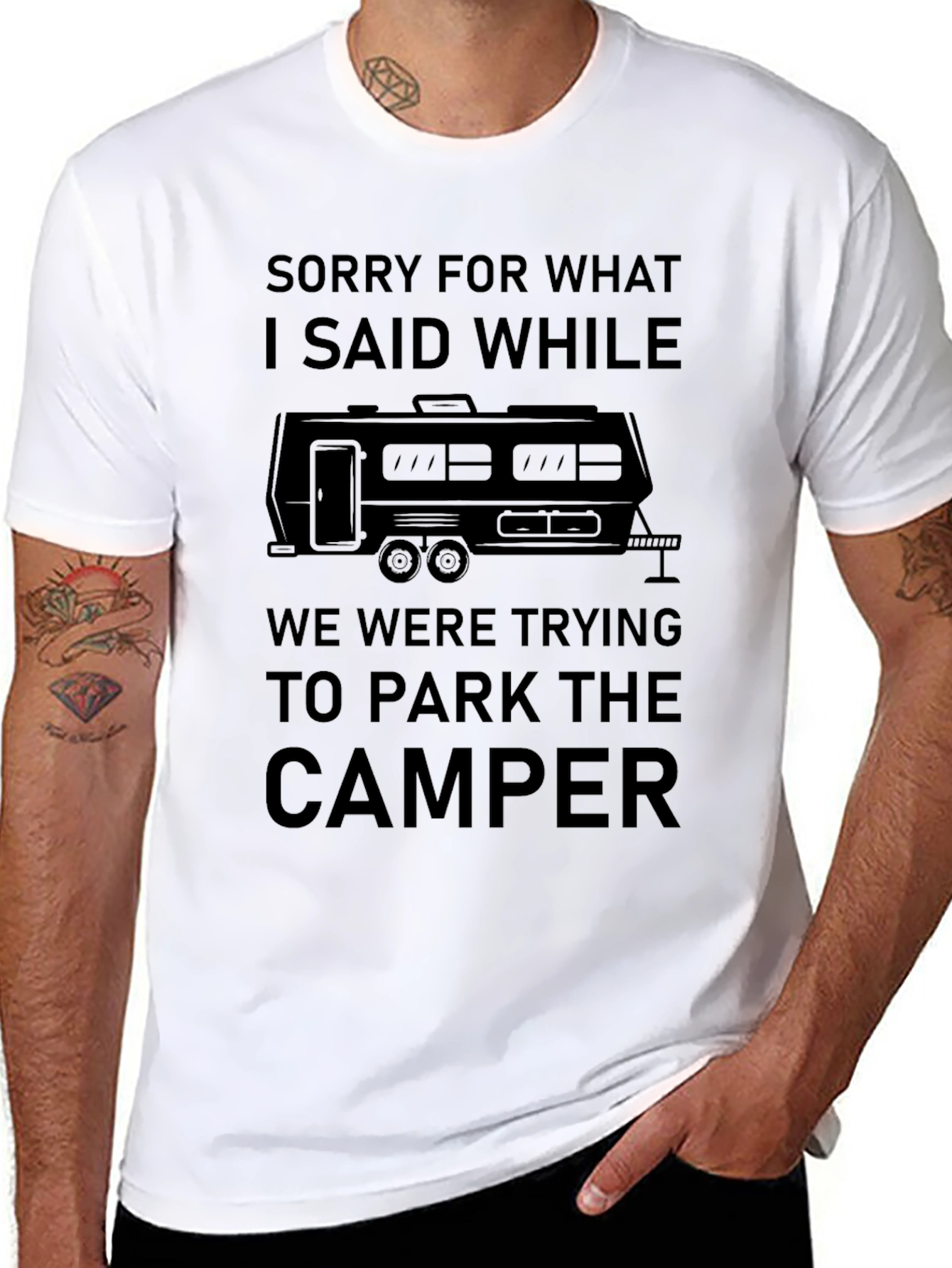 Sorry for What I Said Camper T-Shirt