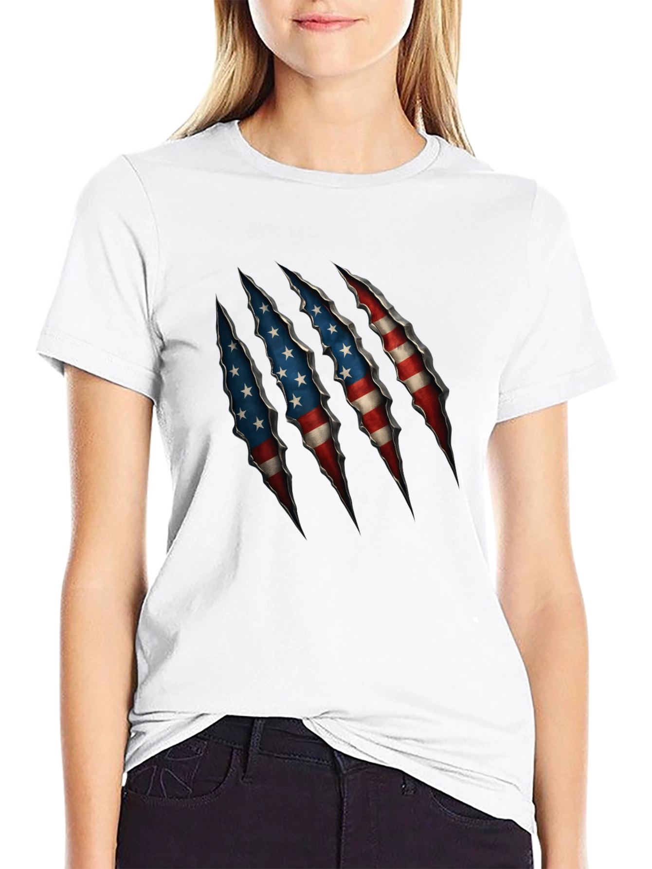 American Flag Claw T-Shirt