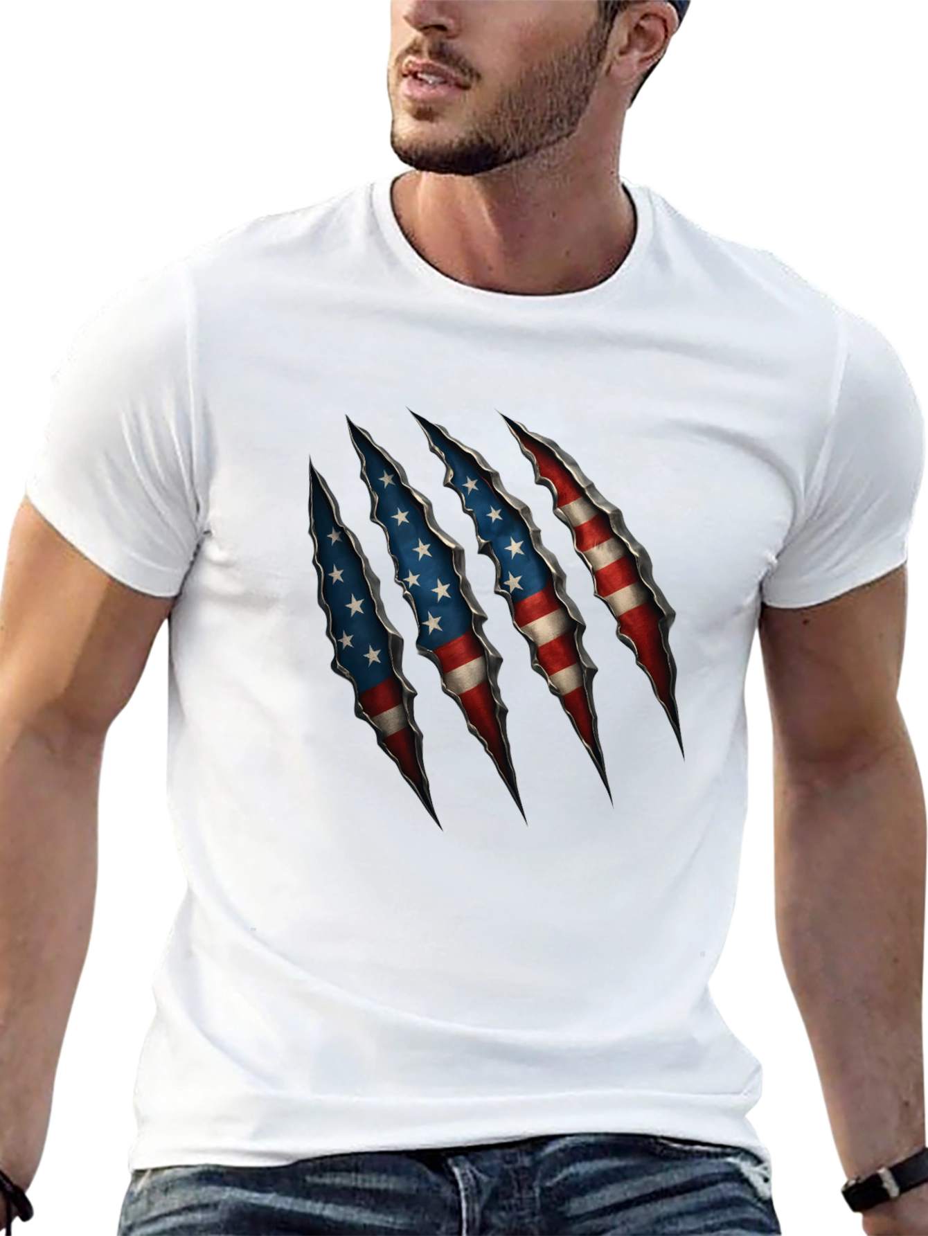 American Flag Claw T-Shirt