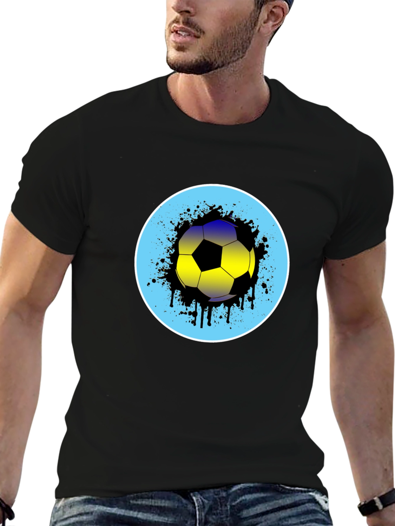 Soccer Ball Splatter Graphic Tee