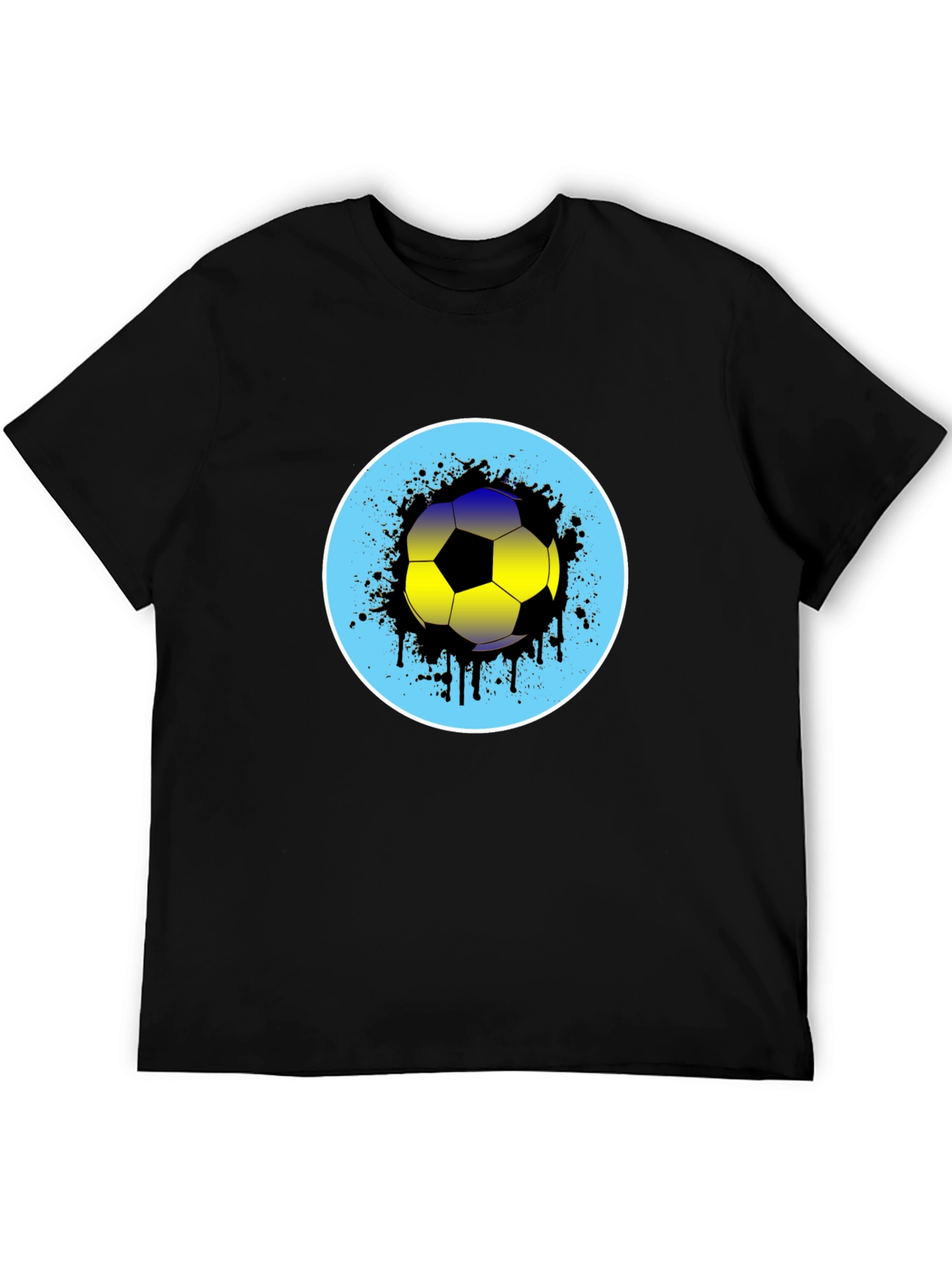 Soccer Ball Splatter Graphic Tee