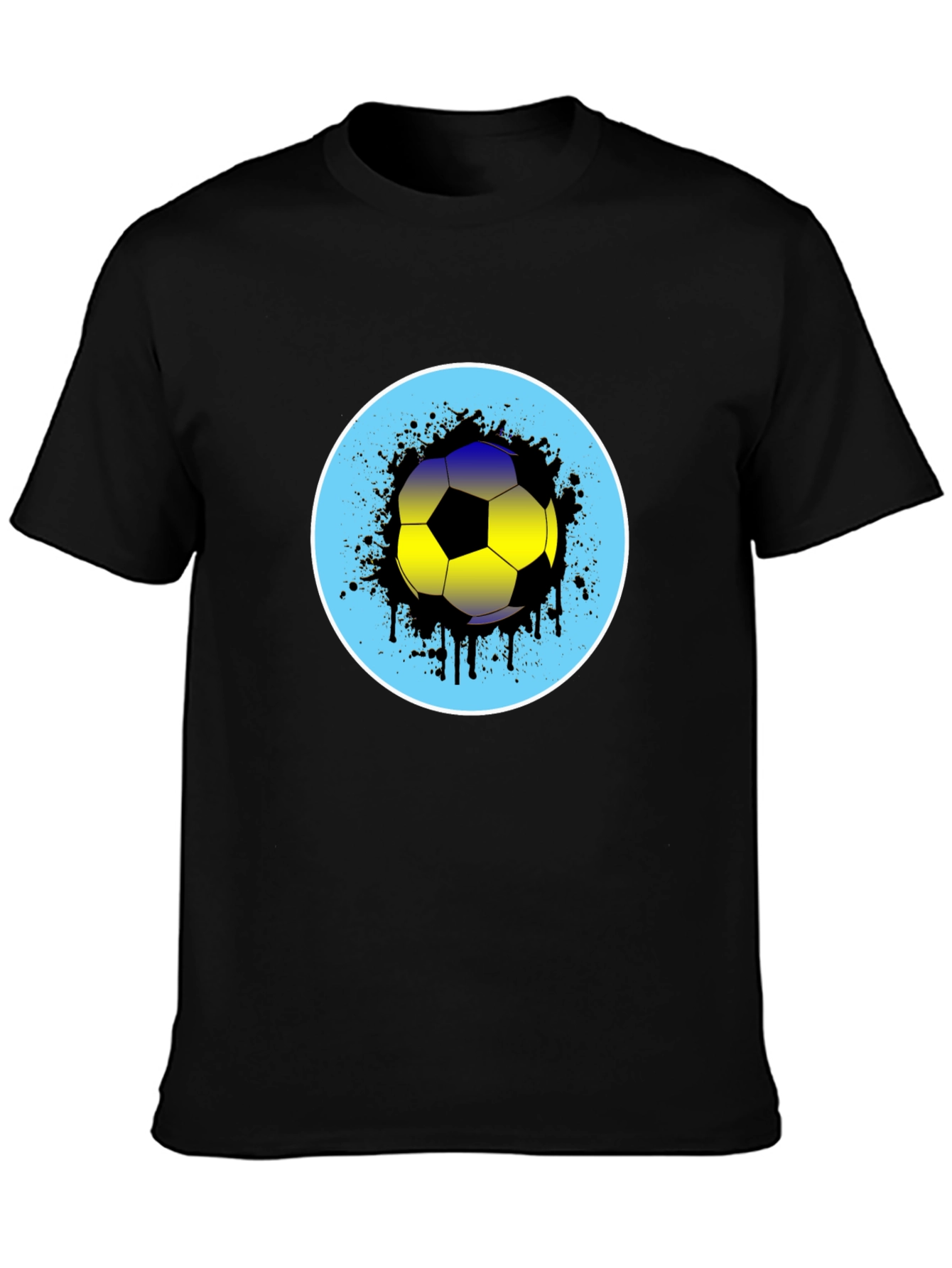 Soccer Ball Splatter Graphic Tee