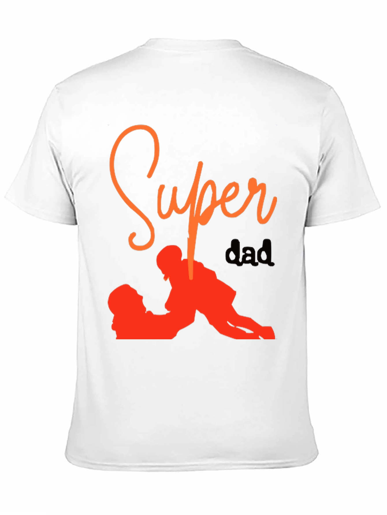 Super Dad Graphic Tee - Black Cotton T-Shirt