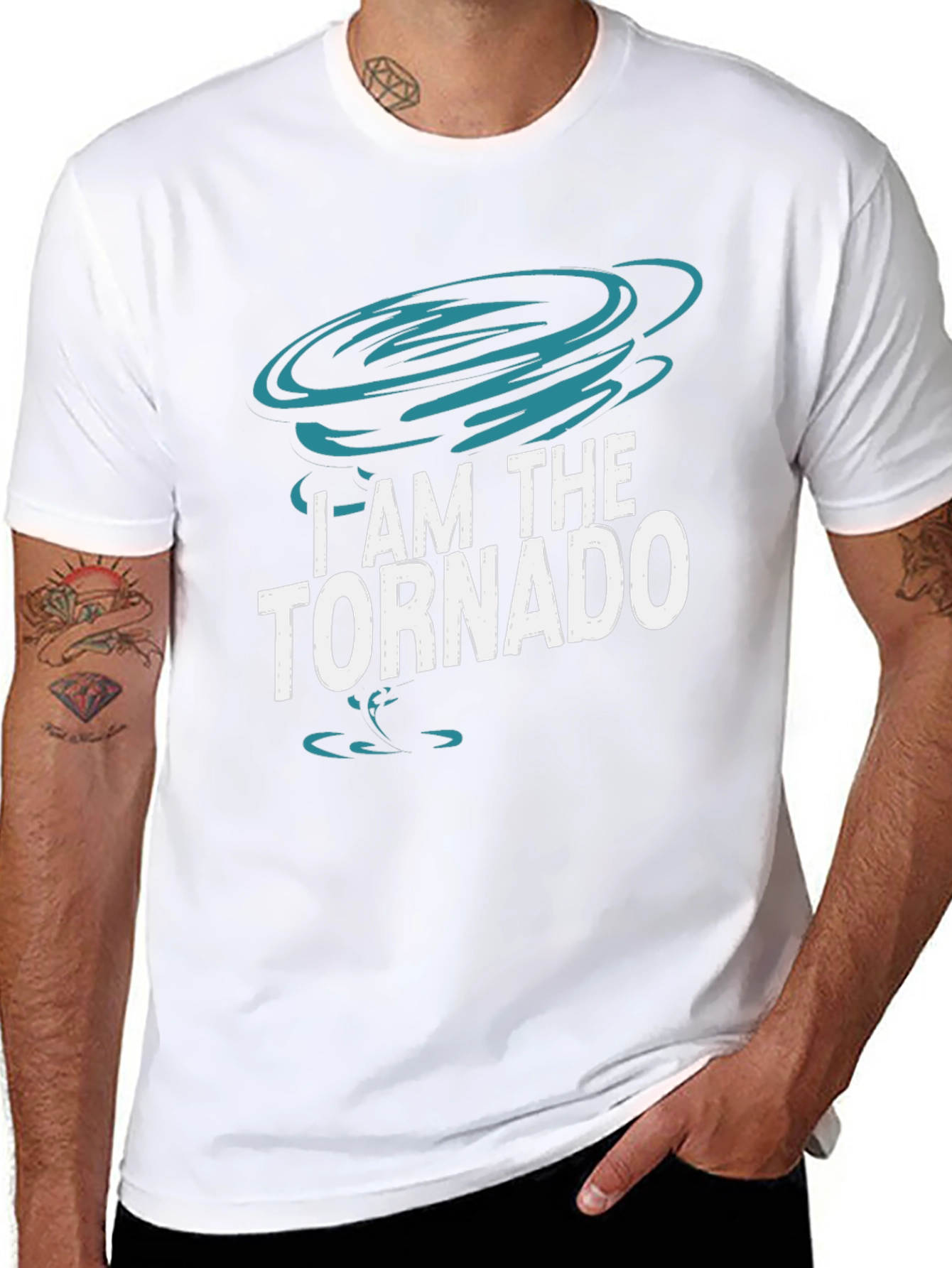 I Am The Tornado Graphic T-Shirt Black