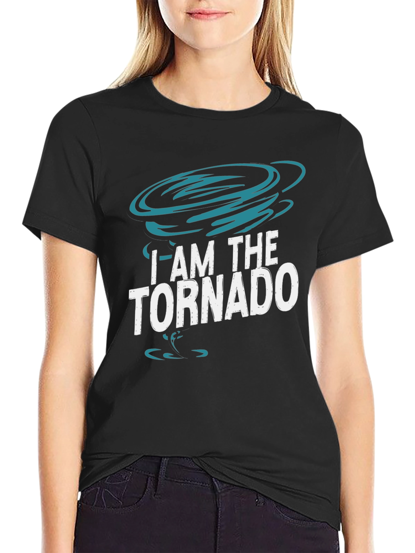 I Am The Tornado Graphic T-Shirt Black
