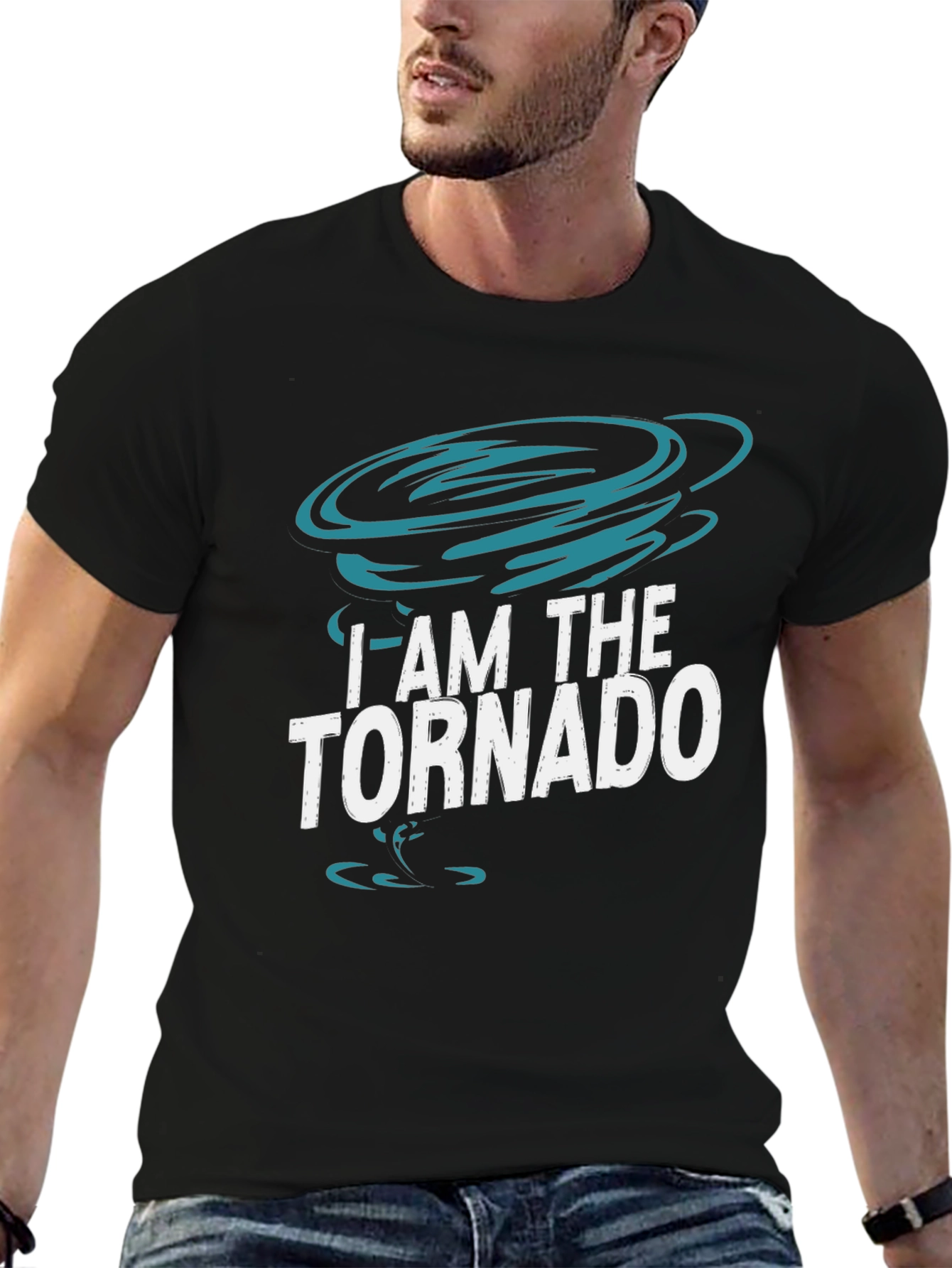 I Am The Tornado Graphic T-Shirt Black