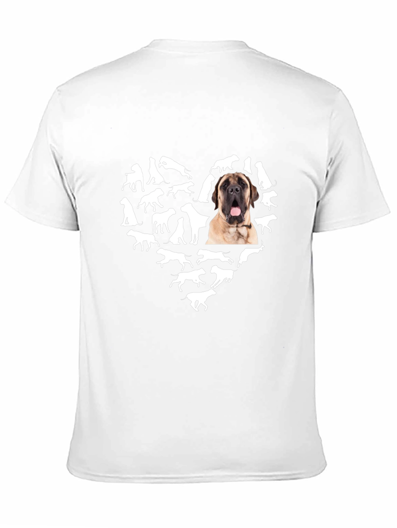 Dog Heart T-Shirt - Mens Black Graphic Tee
