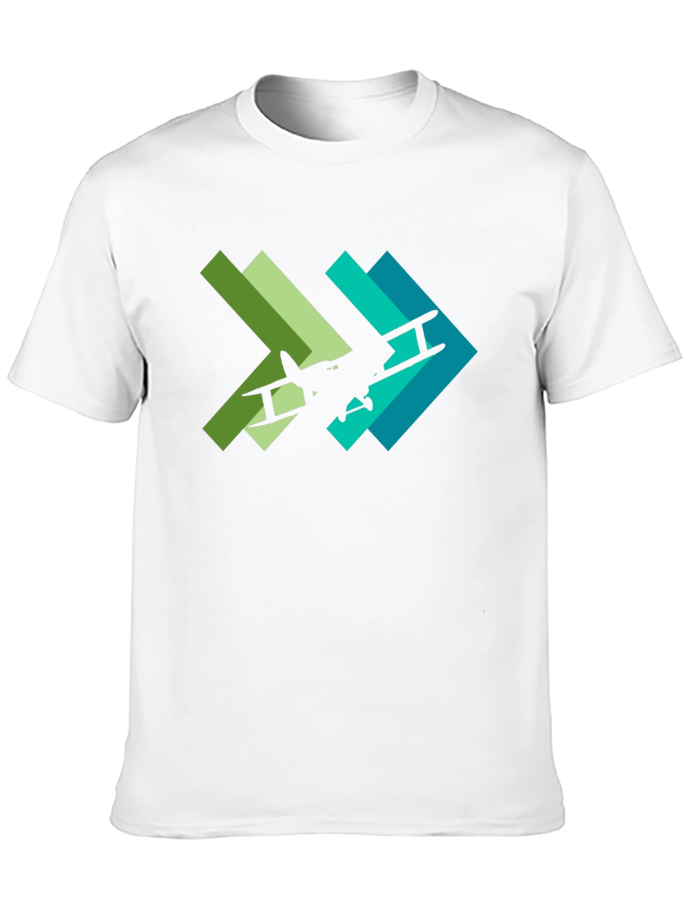 Biplane Arrow Graphic Tee - Aviation Style