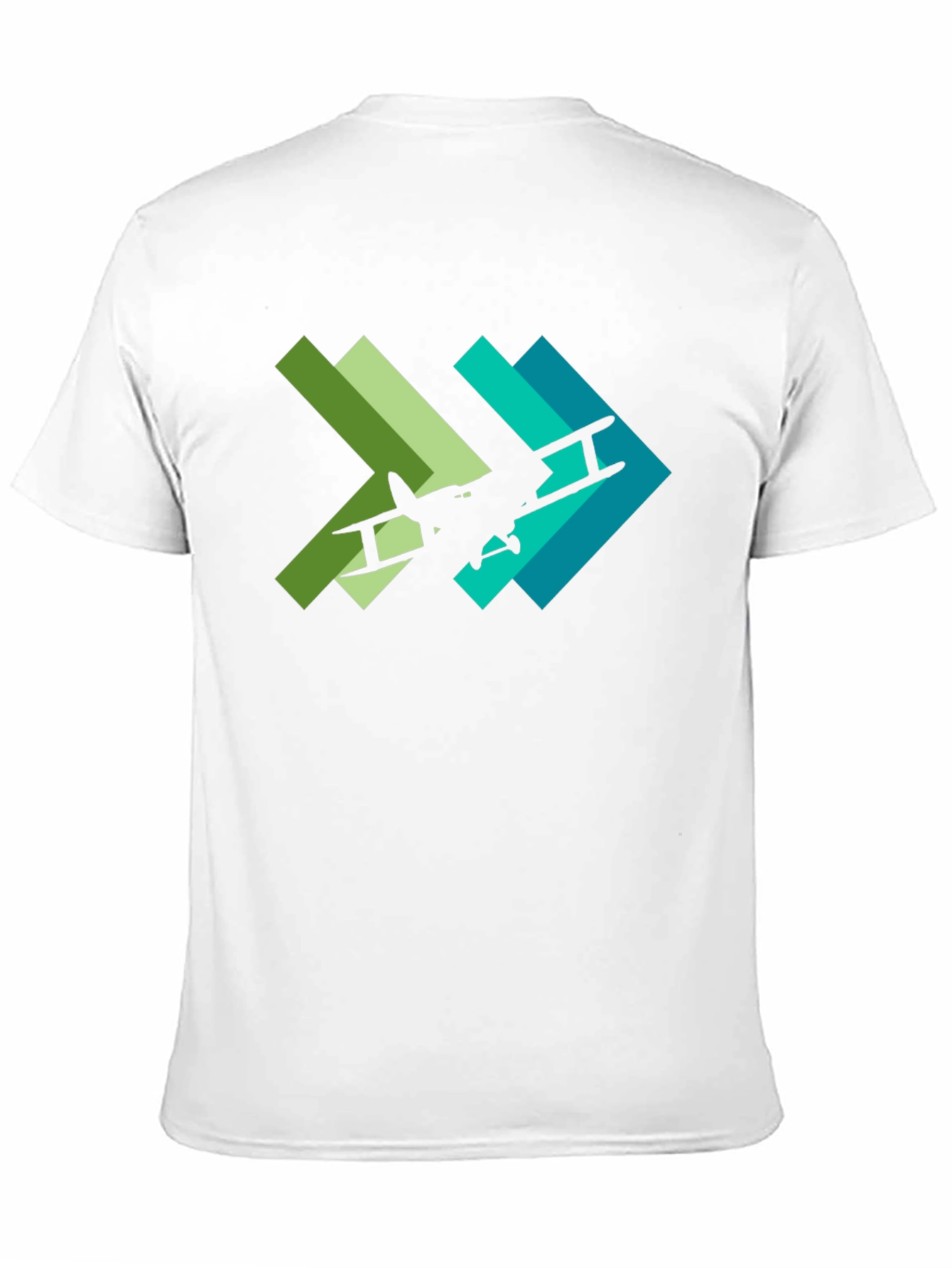 Biplane Arrow Graphic Tee - Aviation Style