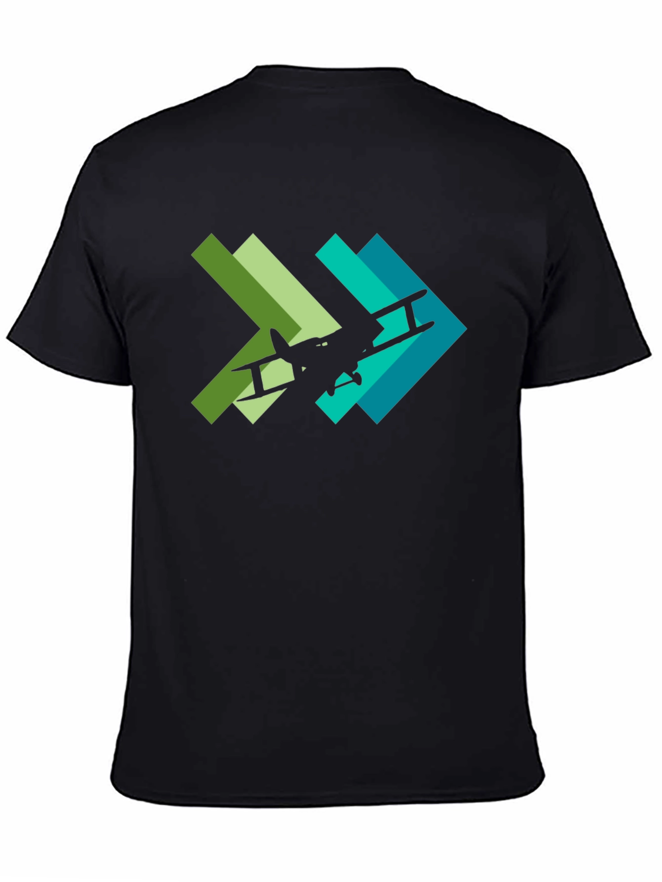 Biplane Arrow Graphic Tee - Aviation Style