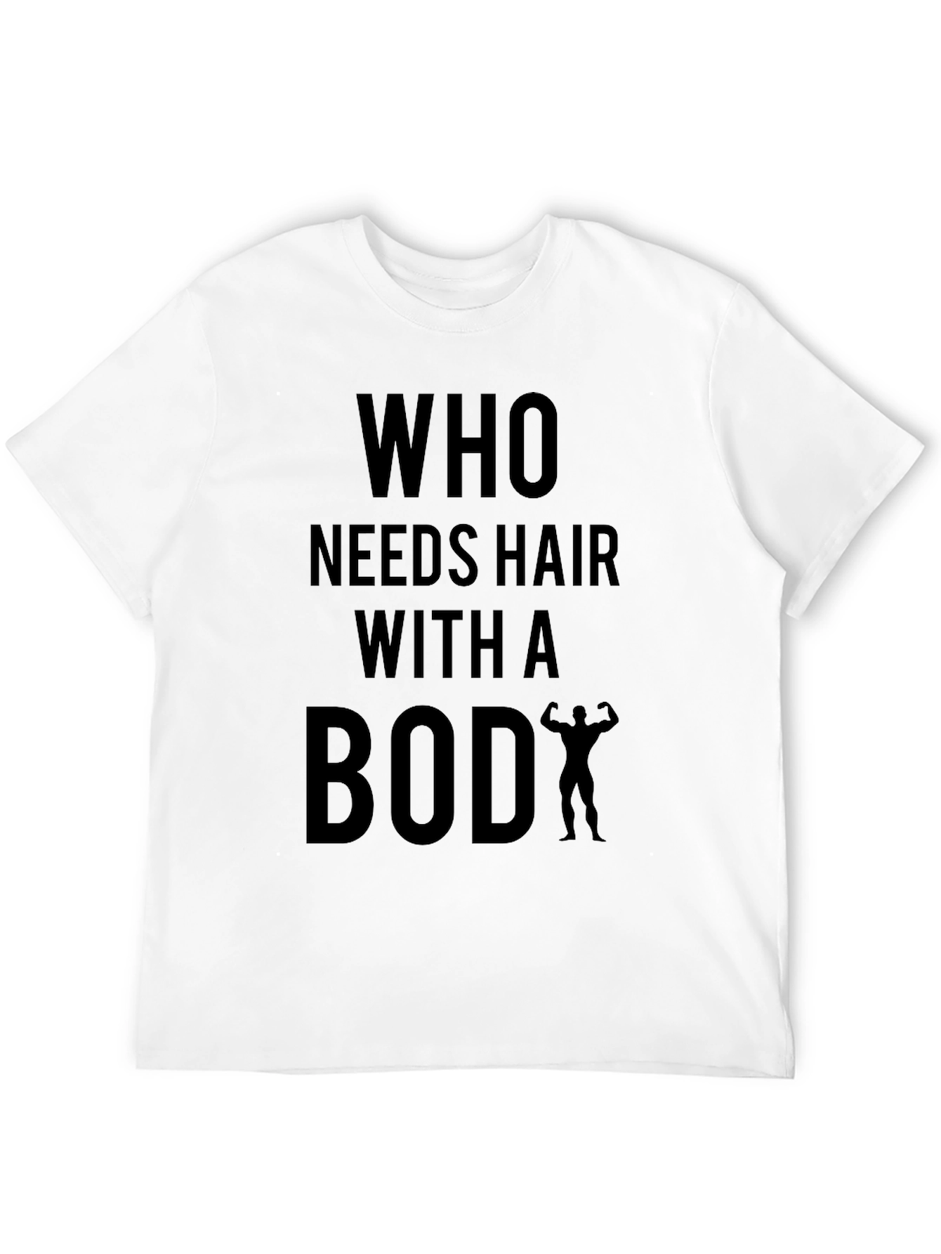 Humorous Baldness Bodybuilder T-Shirt