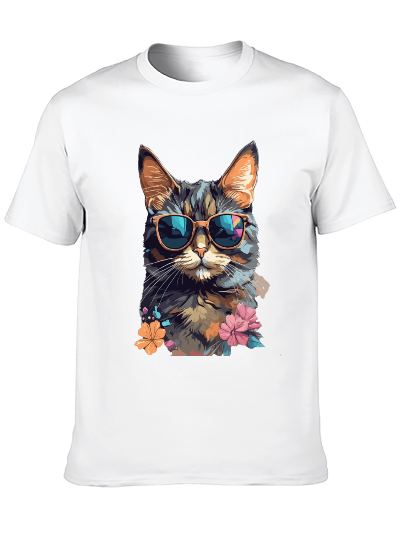 Cool Cat T-Shirt: Stylish Feline Design