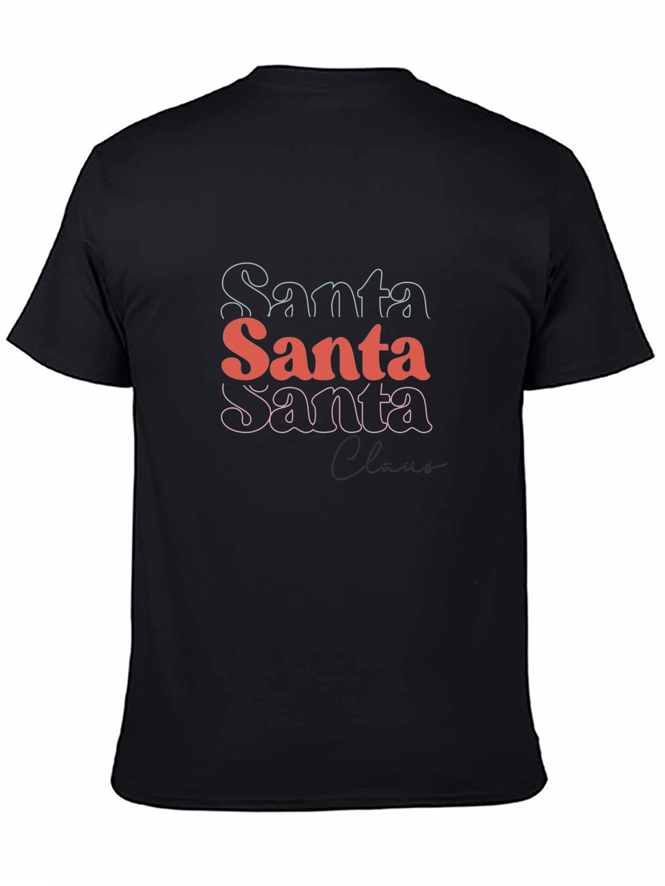 Santa Claus Stacked Graphic Tee