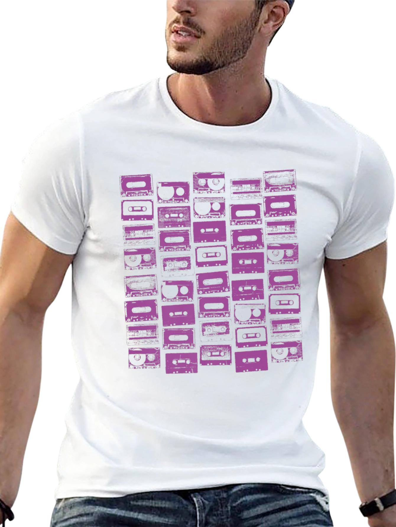 Retro Cassette Tape Graphic T-Shirt