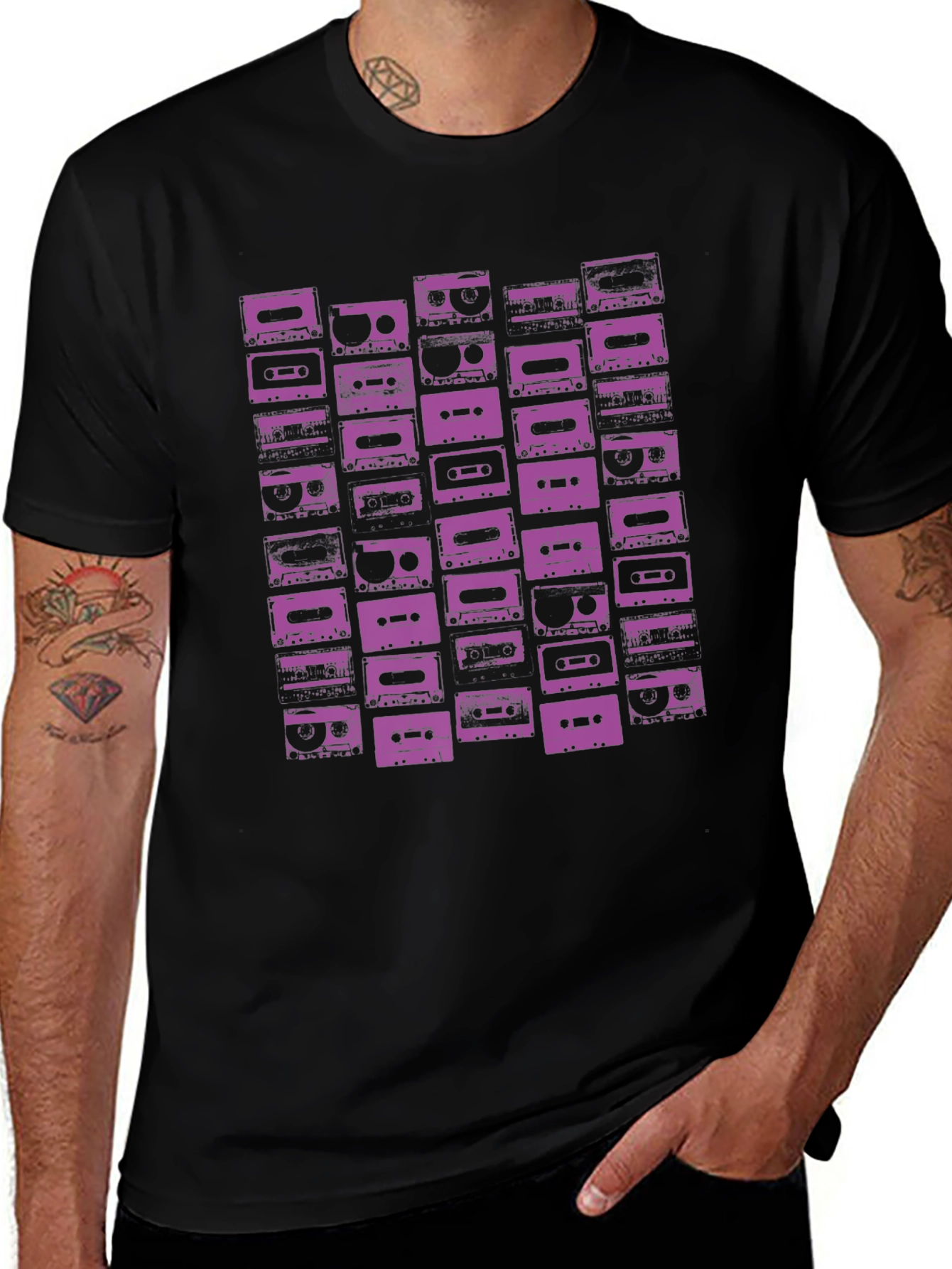 Retro Cassette Tape Graphic T-Shirt
