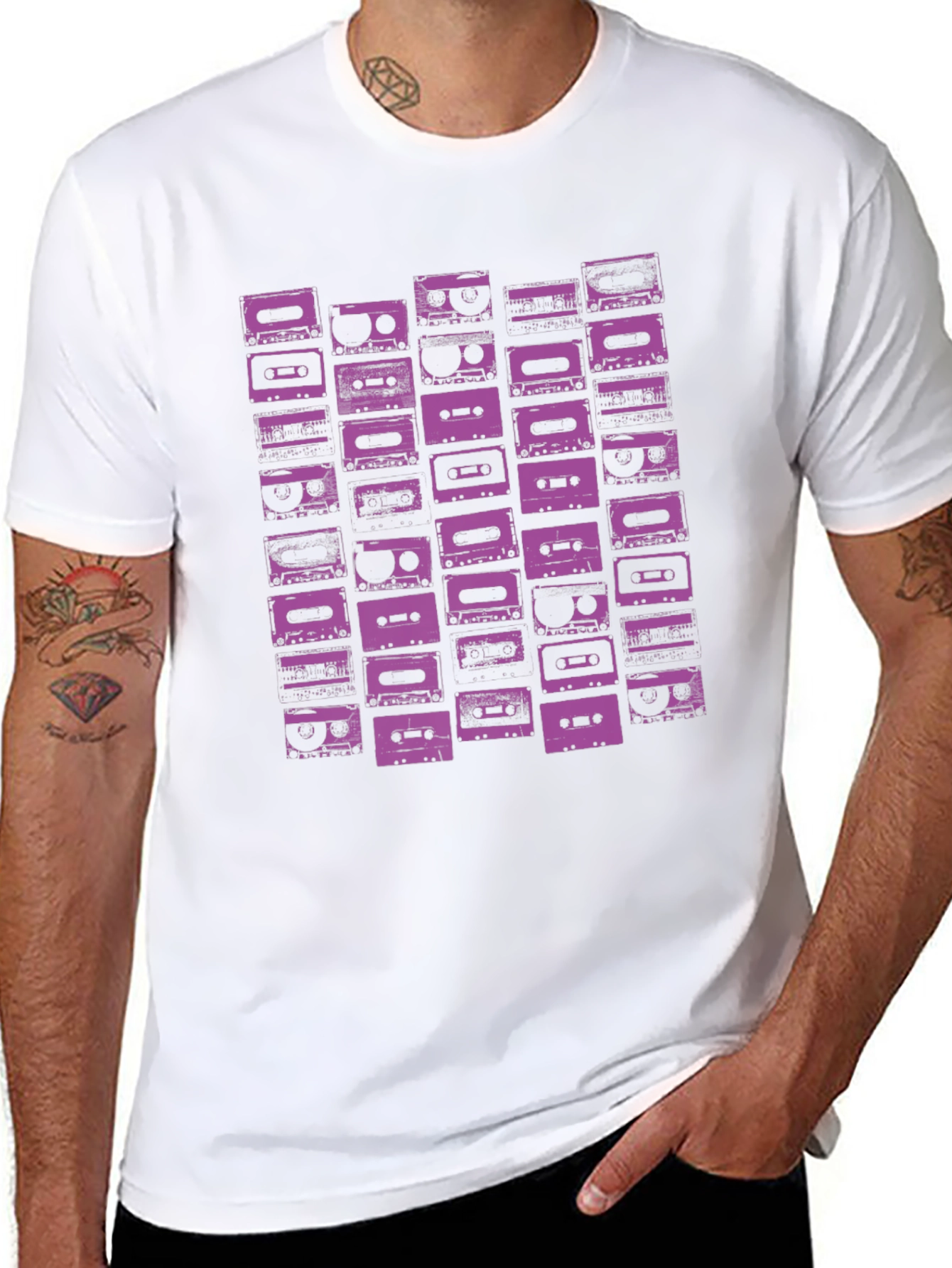 Retro Cassette Tape Graphic T-Shirt
