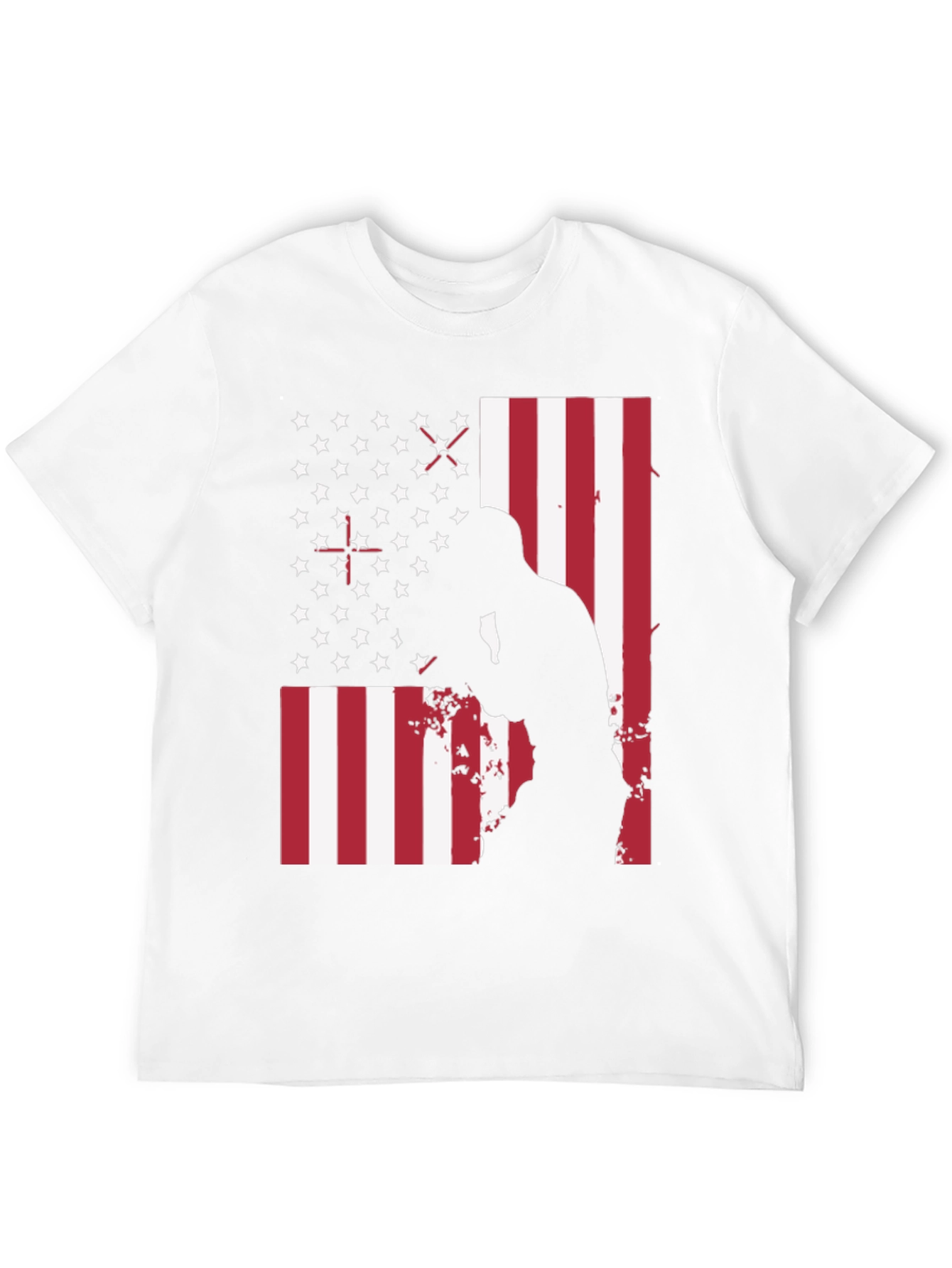 American Flag Boxer Graphic T-Shirt