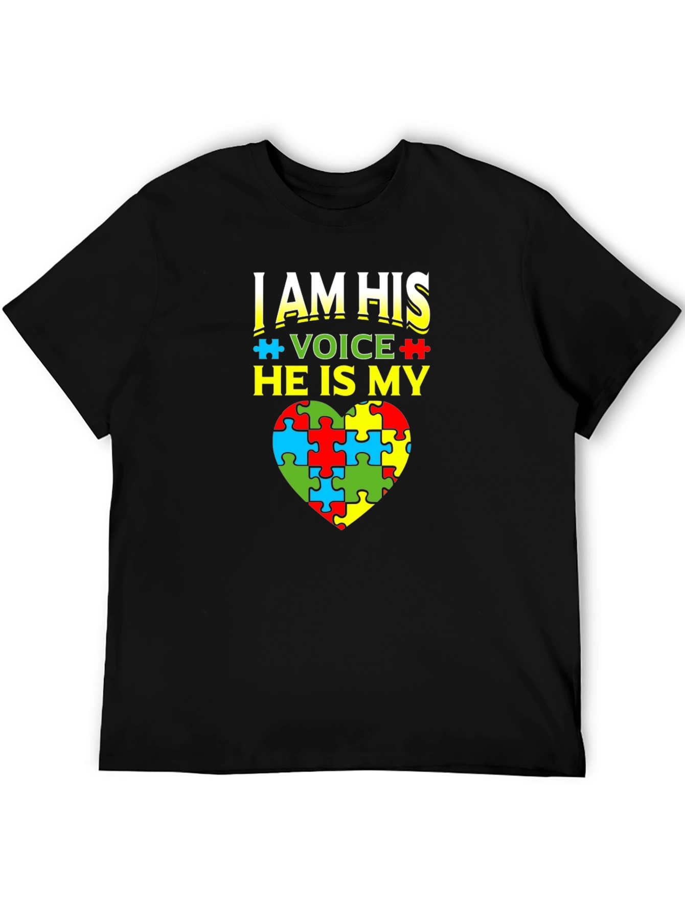 Autism Awareness T-Shirt - I Am His Voice
