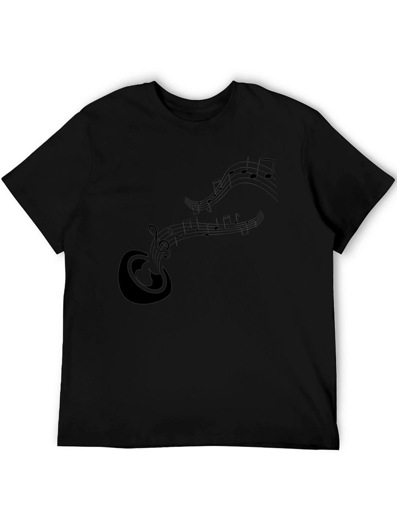 Musical Notes Graphic T-Shirt