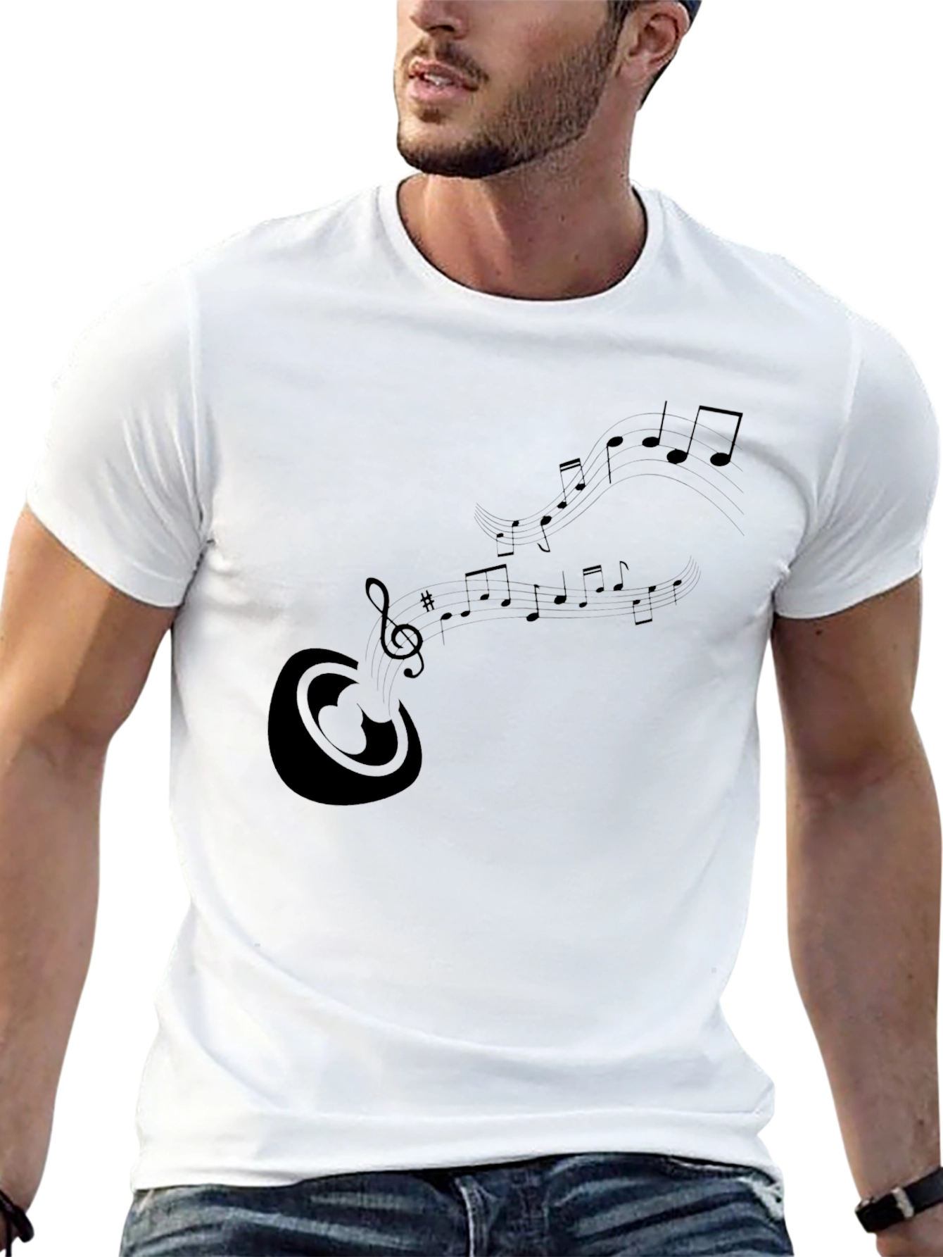 Musical Notes Graphic T-Shirt