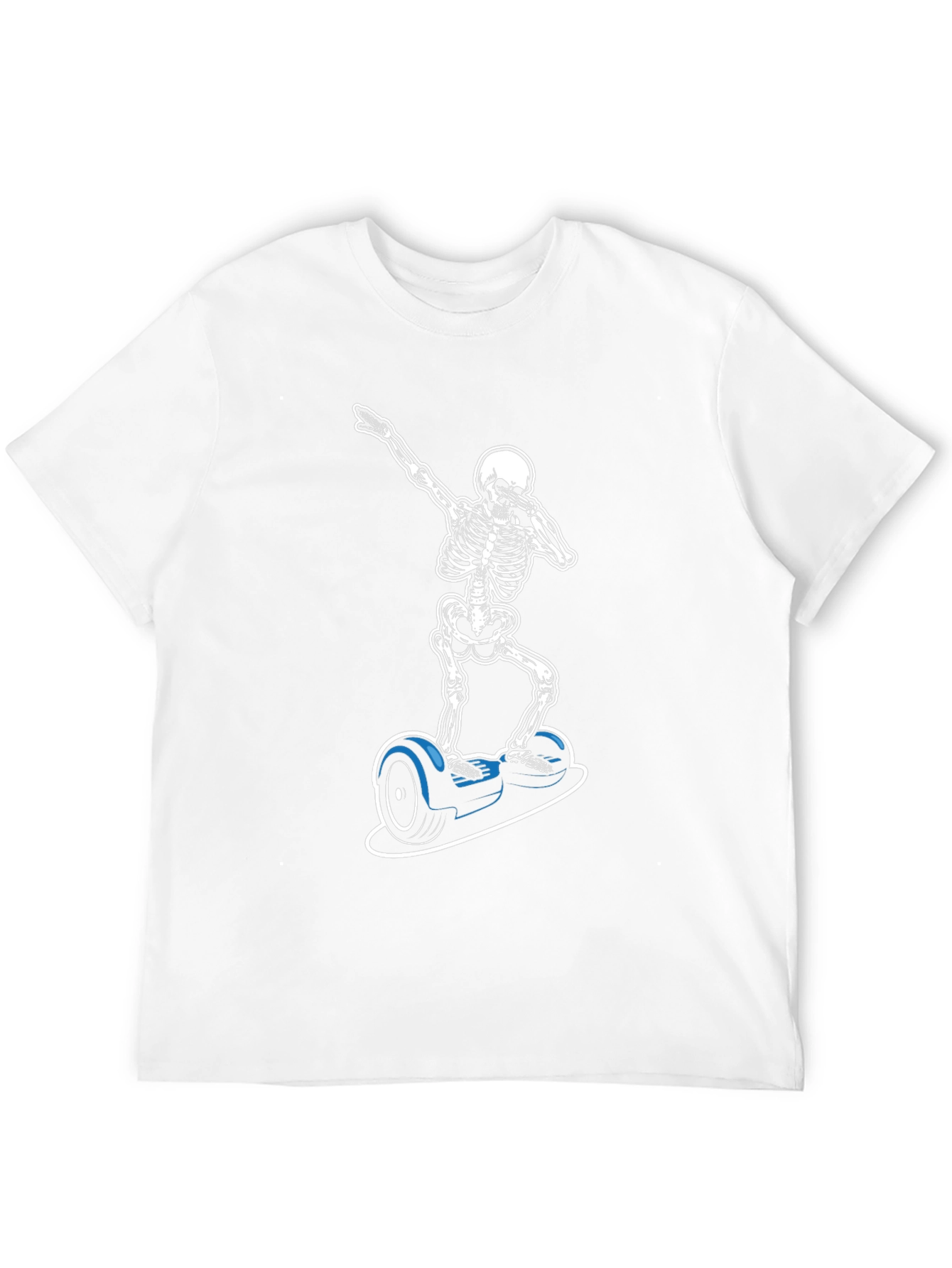 Skeleton Dabbing on Hoverboard Graphic T-Shirt