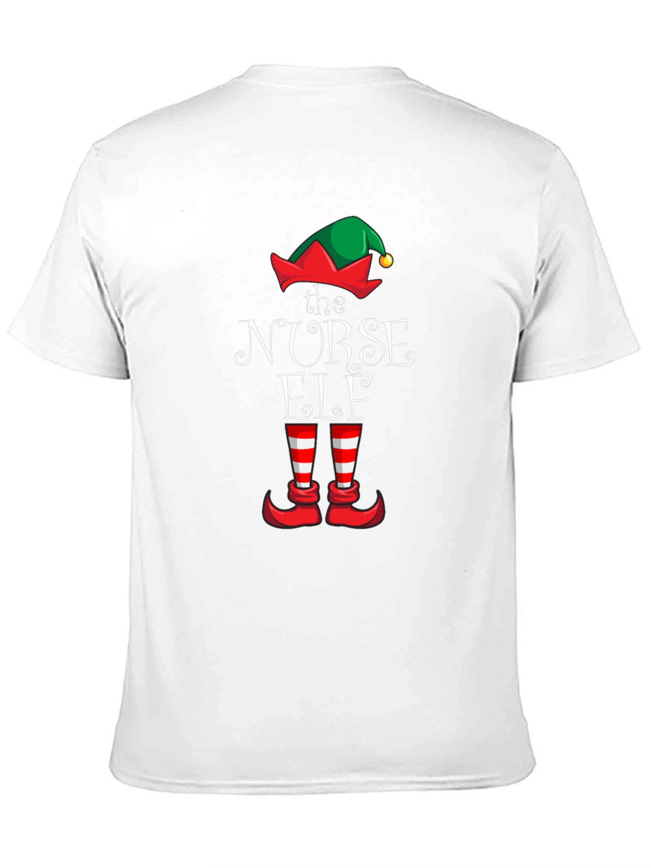 Nurse Elf Christmas Graphic T-Shirt