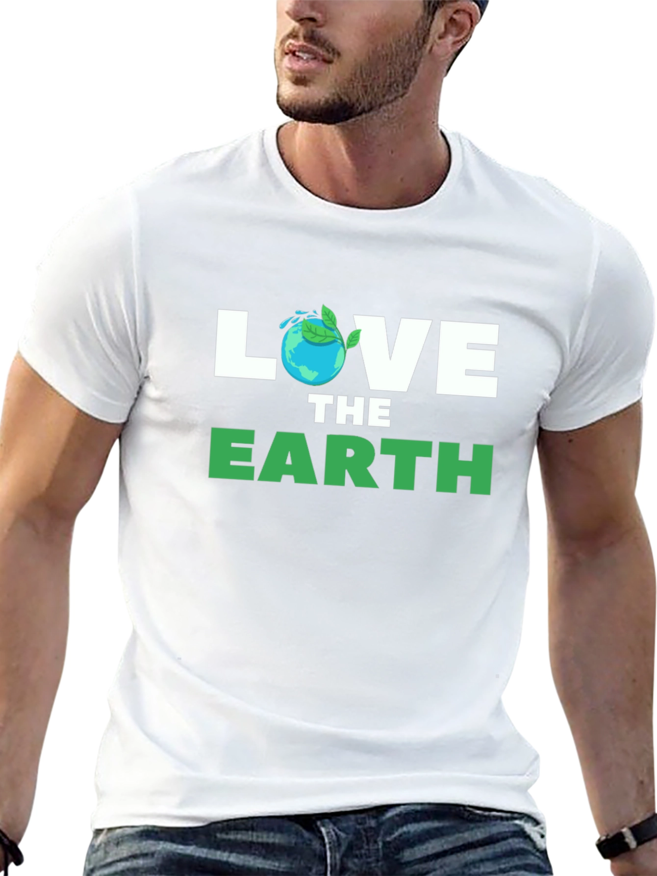 Love The Earth T-Shirt - Eco Friendly Design