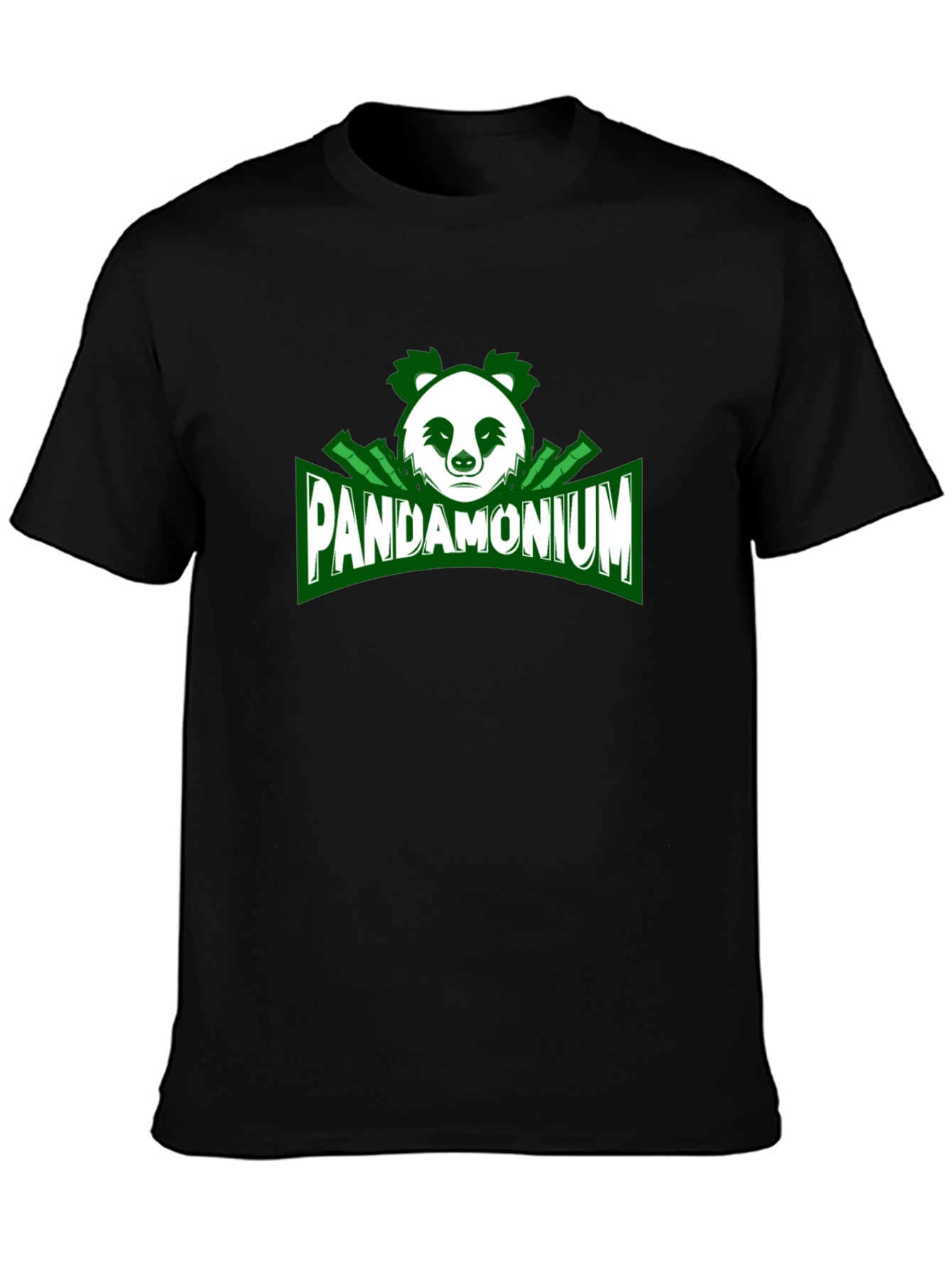 Pandamonium Black Graphic T-Shirt