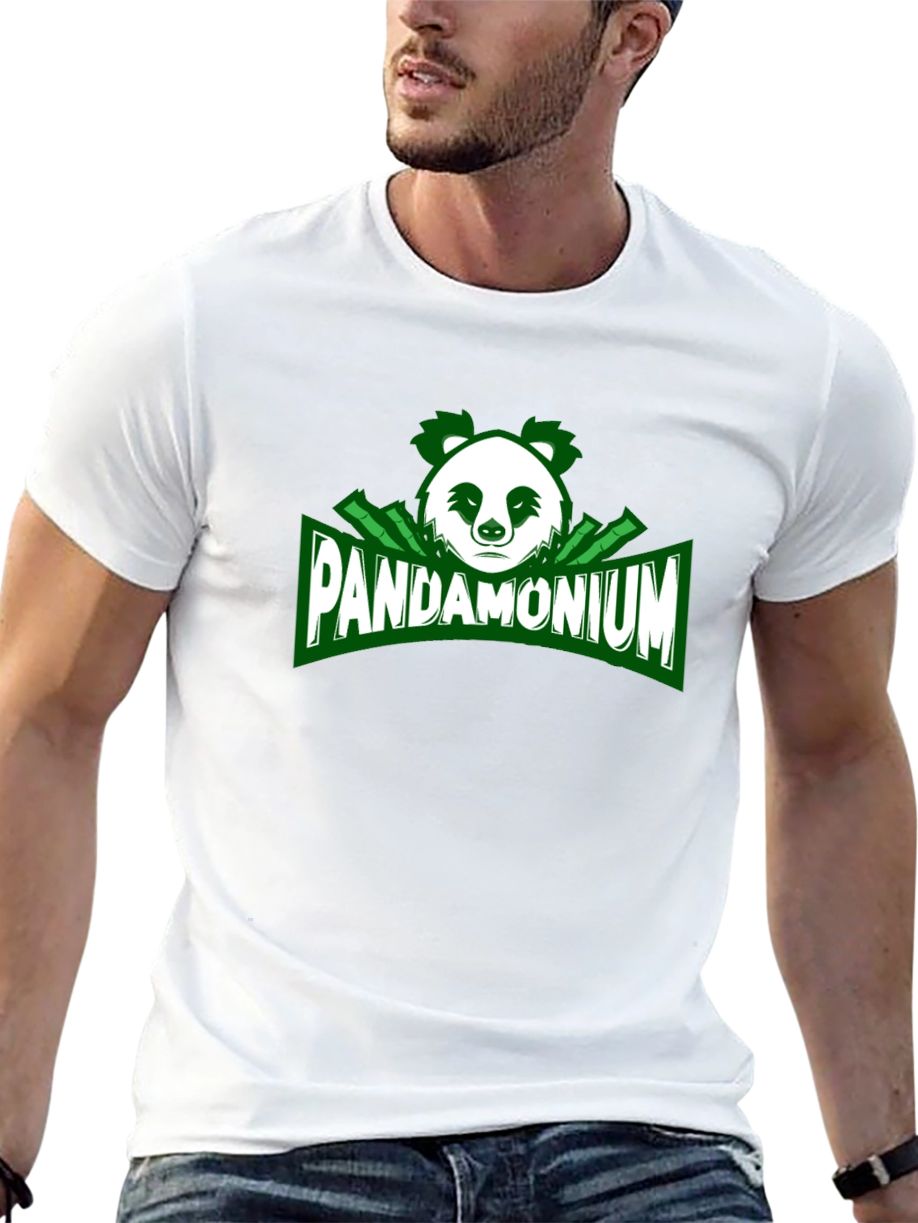 Pandamonium Black Graphic T-Shirt