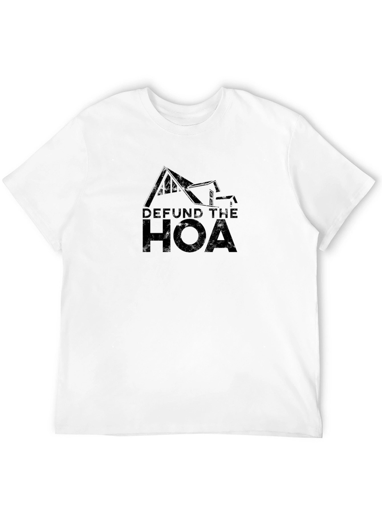 Defund The HOA Black Graphic Tee