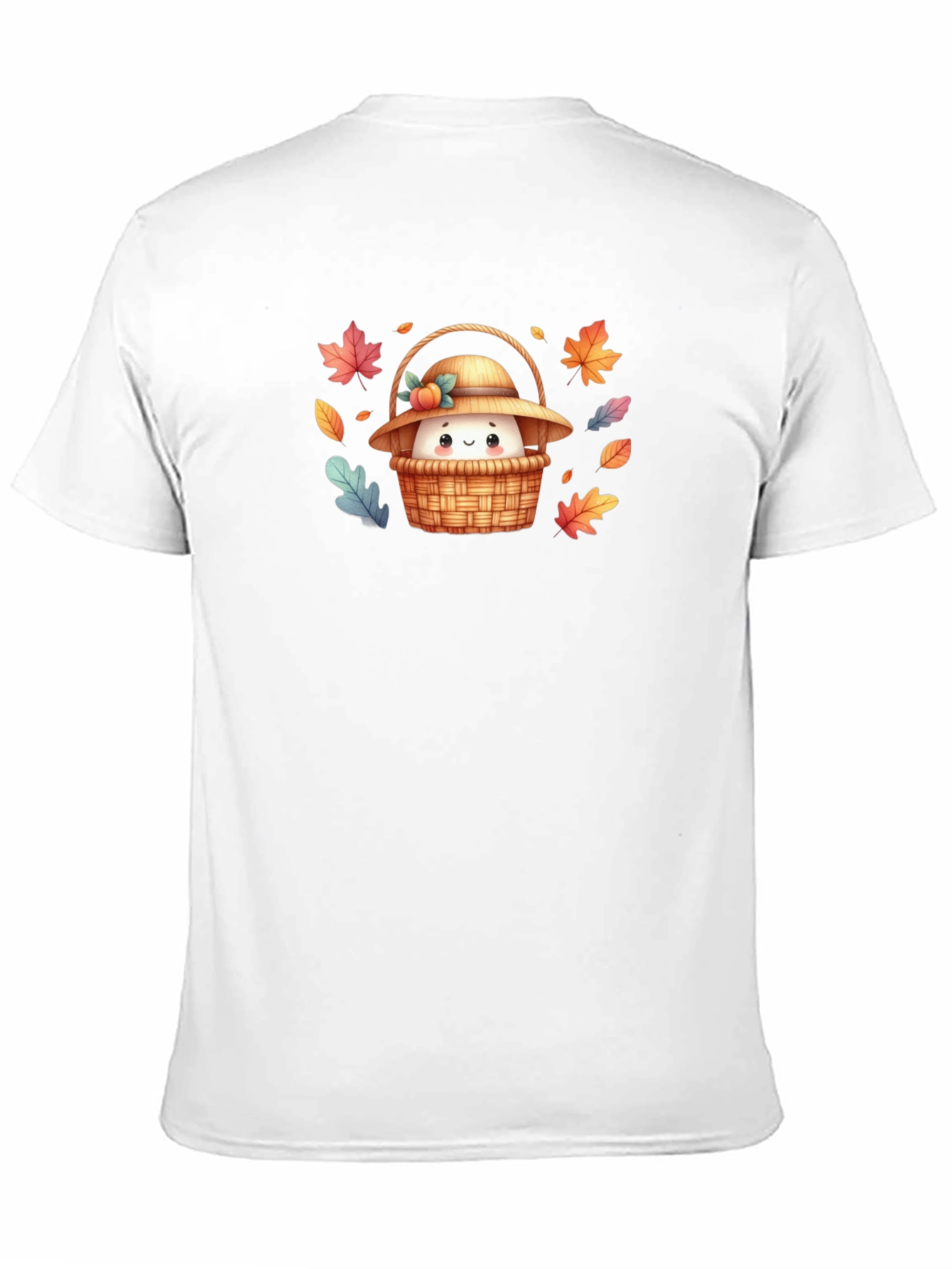 Autumn Basket T-Shirt: Cute Cartoon Graphic Tee